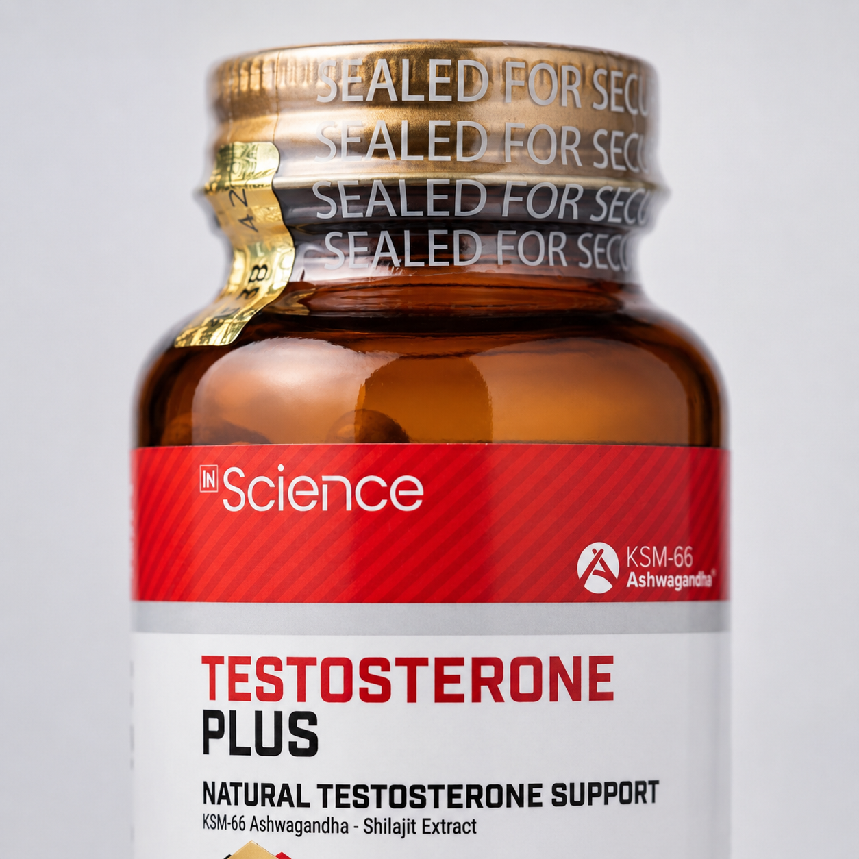 İn Science Testosterone Plus KSM-66 Ashwagandha & Shilajit – 30 Kapsül