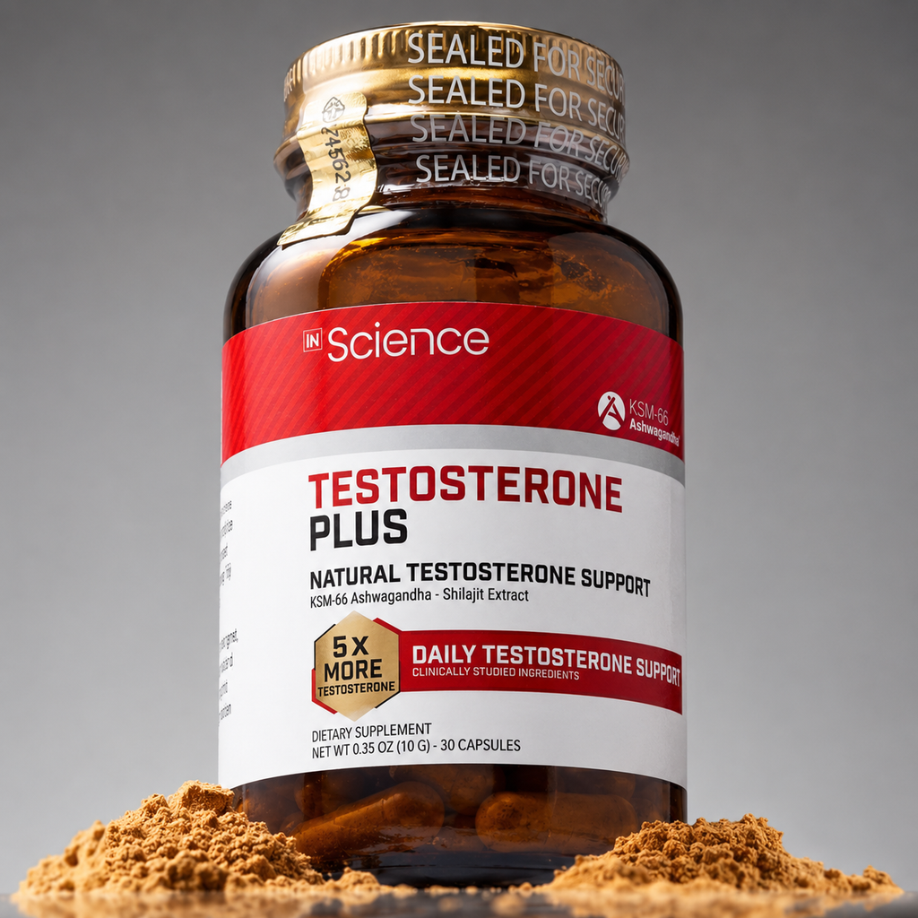 İn Science Testosterone Plus KSM-66 Ashwagandha & Shilajit – 30 Kapsül
