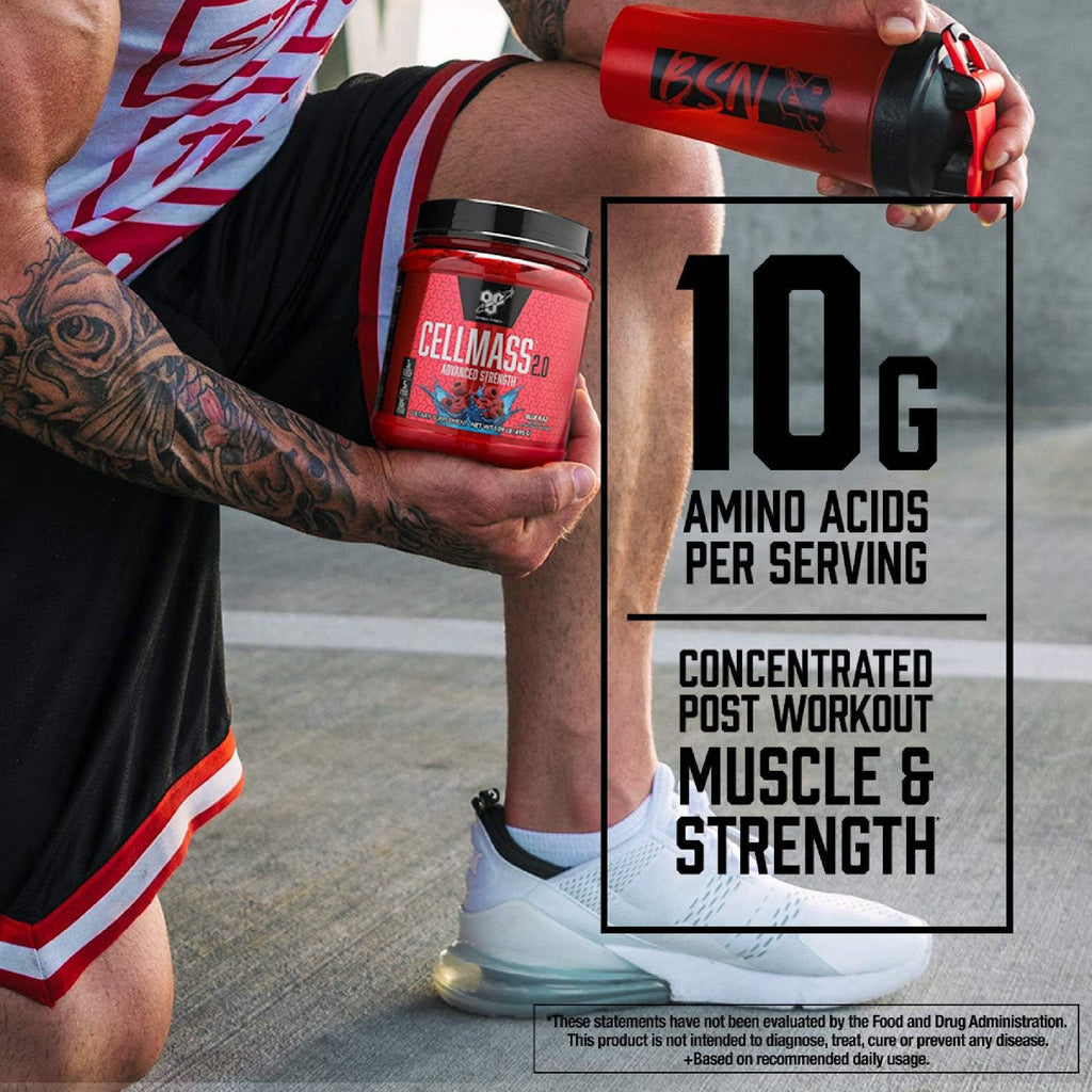BSN Cell Mass 2.0 amino asit profili - 10gr BCAA, kreatin ve glutamin ile kas kütlesi artışı desteği