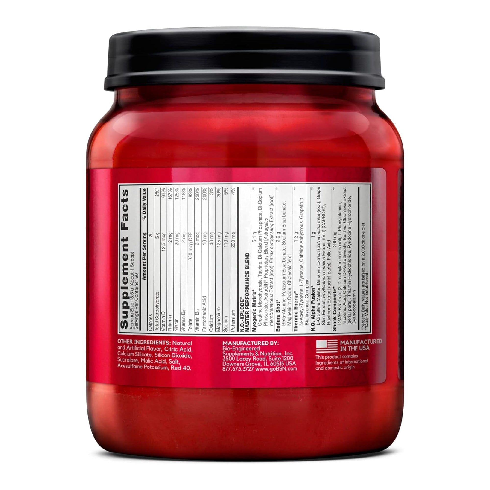 BSN NO-XPLODE Legendary 275Mg Caffeine Pre Workout