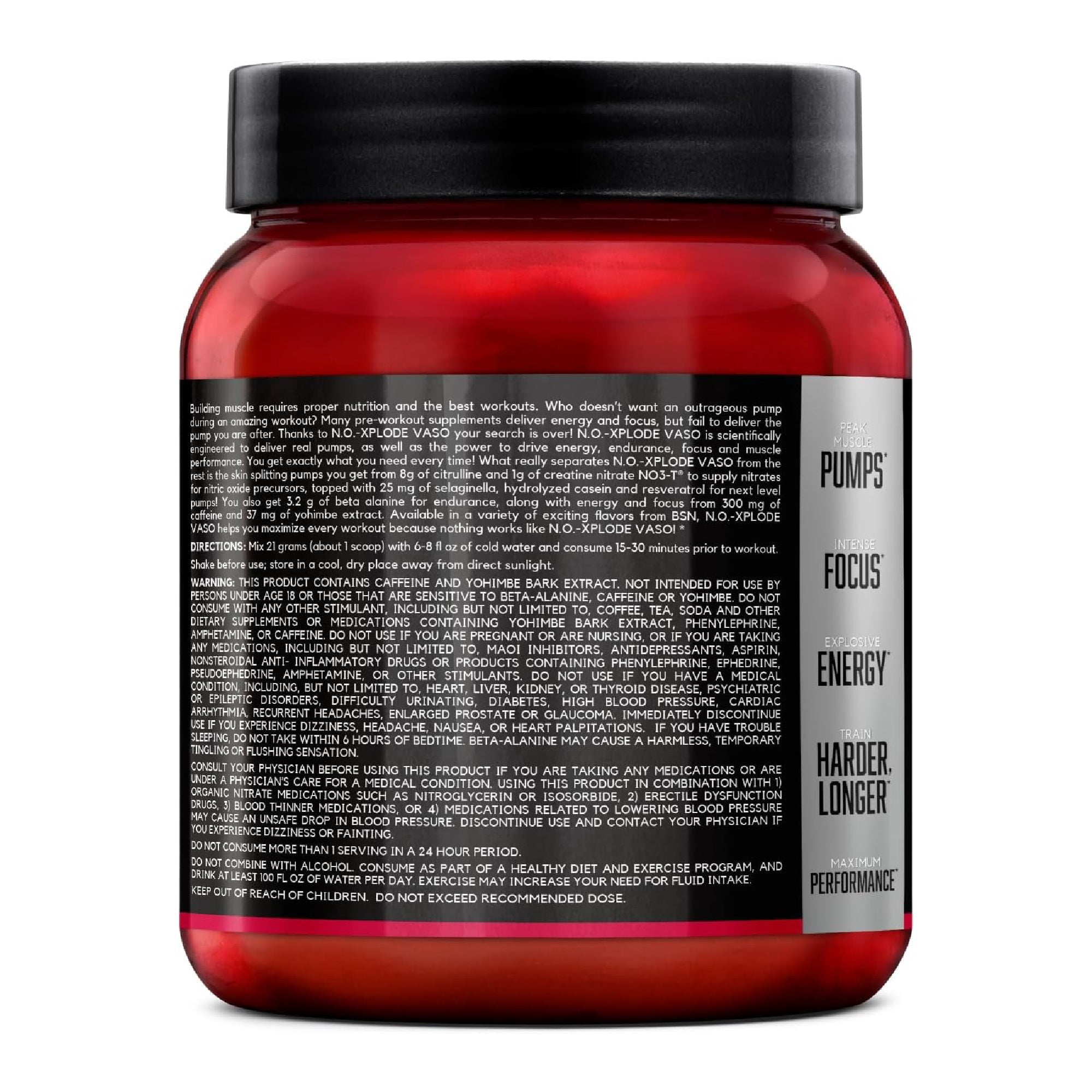 BSN NO-XPLODE VASO Pre-Workout 24 Servis - Citrulline Beta-Alanin Kreatin
