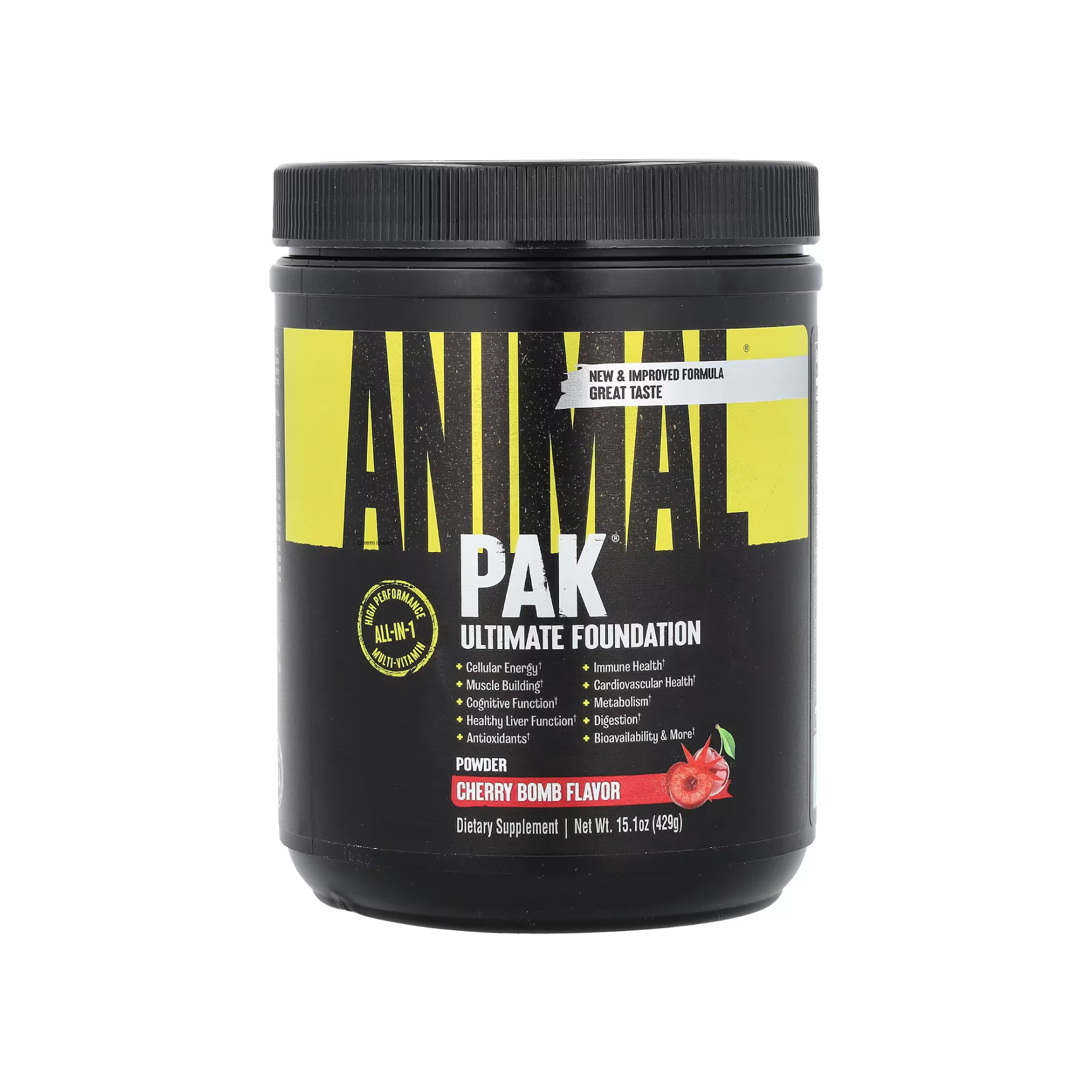 Animal Pak Powder Sporcu Multivitamin Toz 417g Ön Görünüm - Universal Nutrition