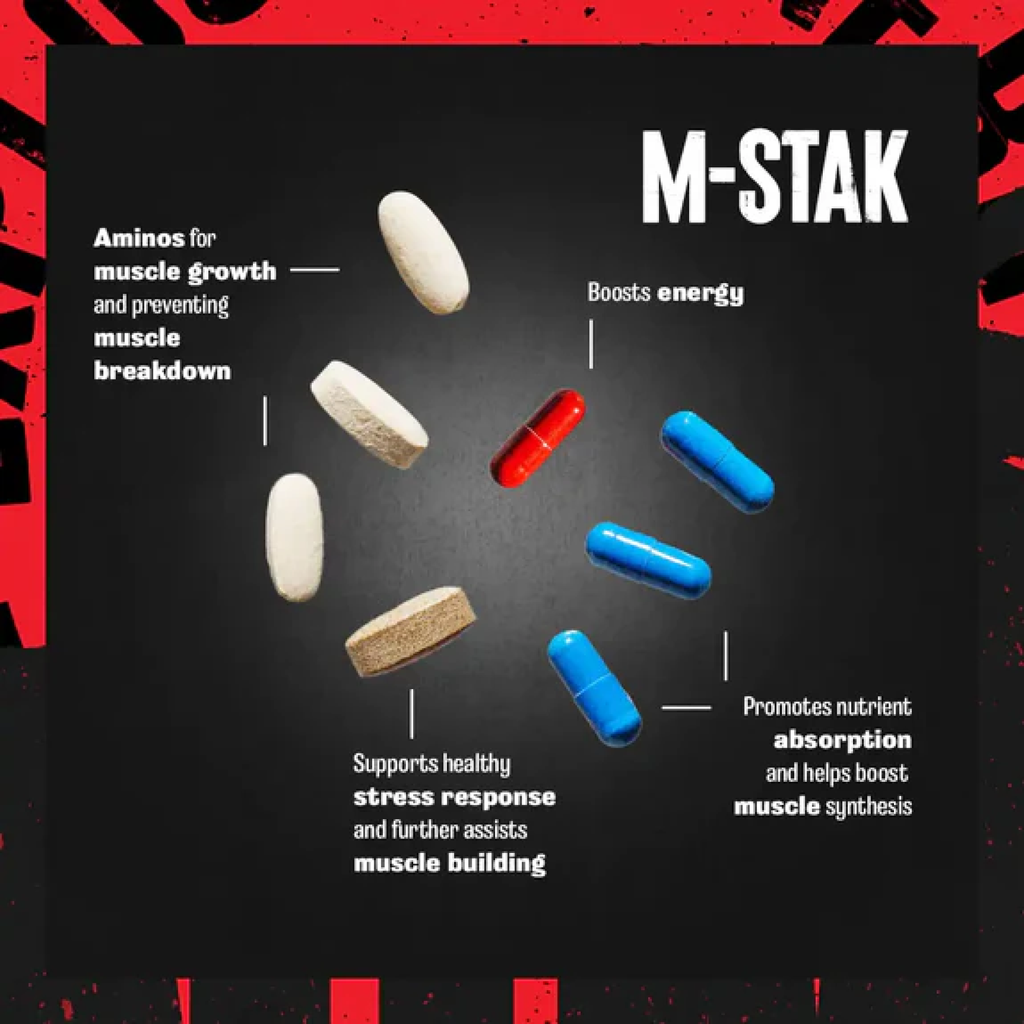 Animal M-Stak Kullanım Bilgisi - 21 Pill Packs Anabolik Kütle Artırıcı Takviye