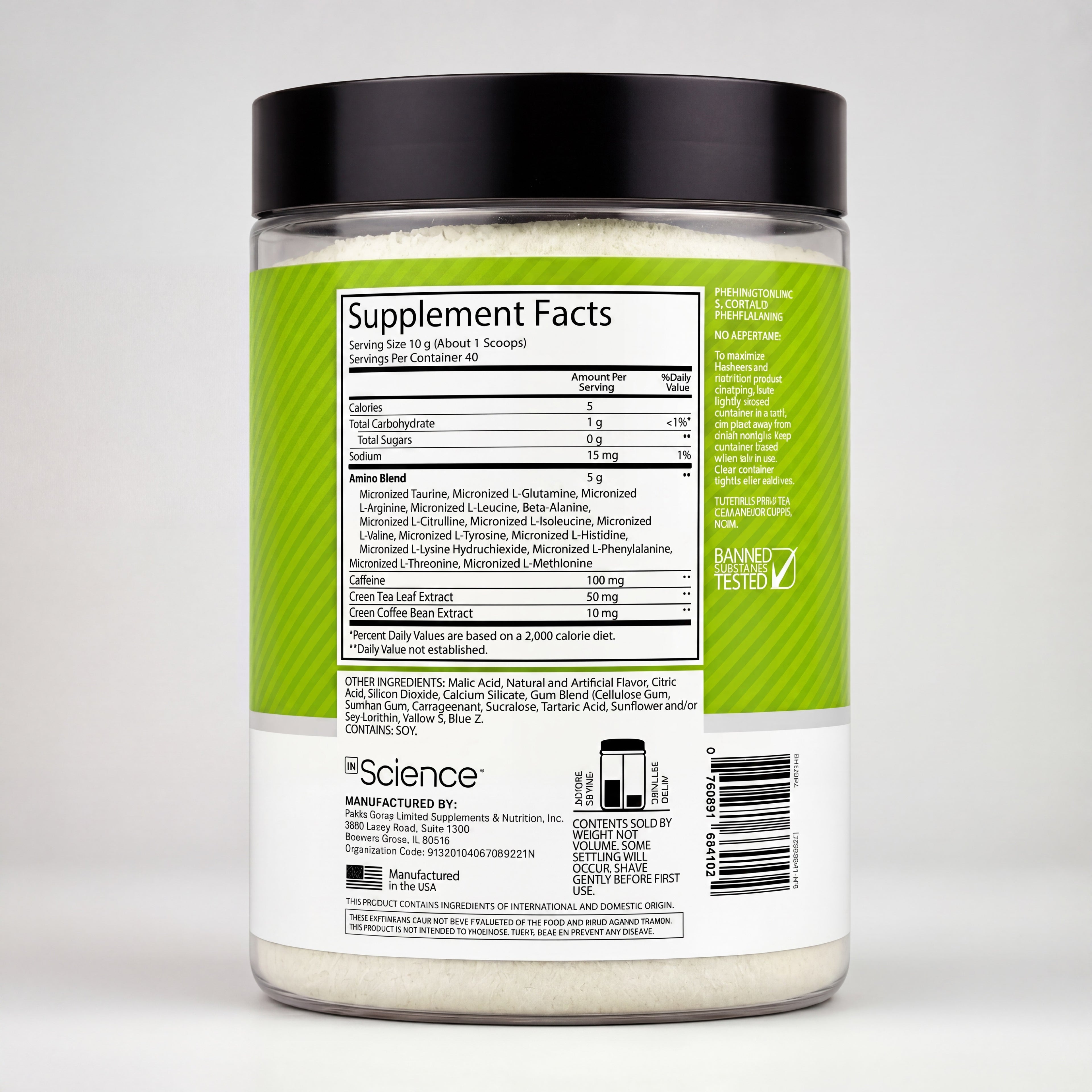 İn Science Amino Energy Performance Matrix Amino Asit 400g (40 Servis)