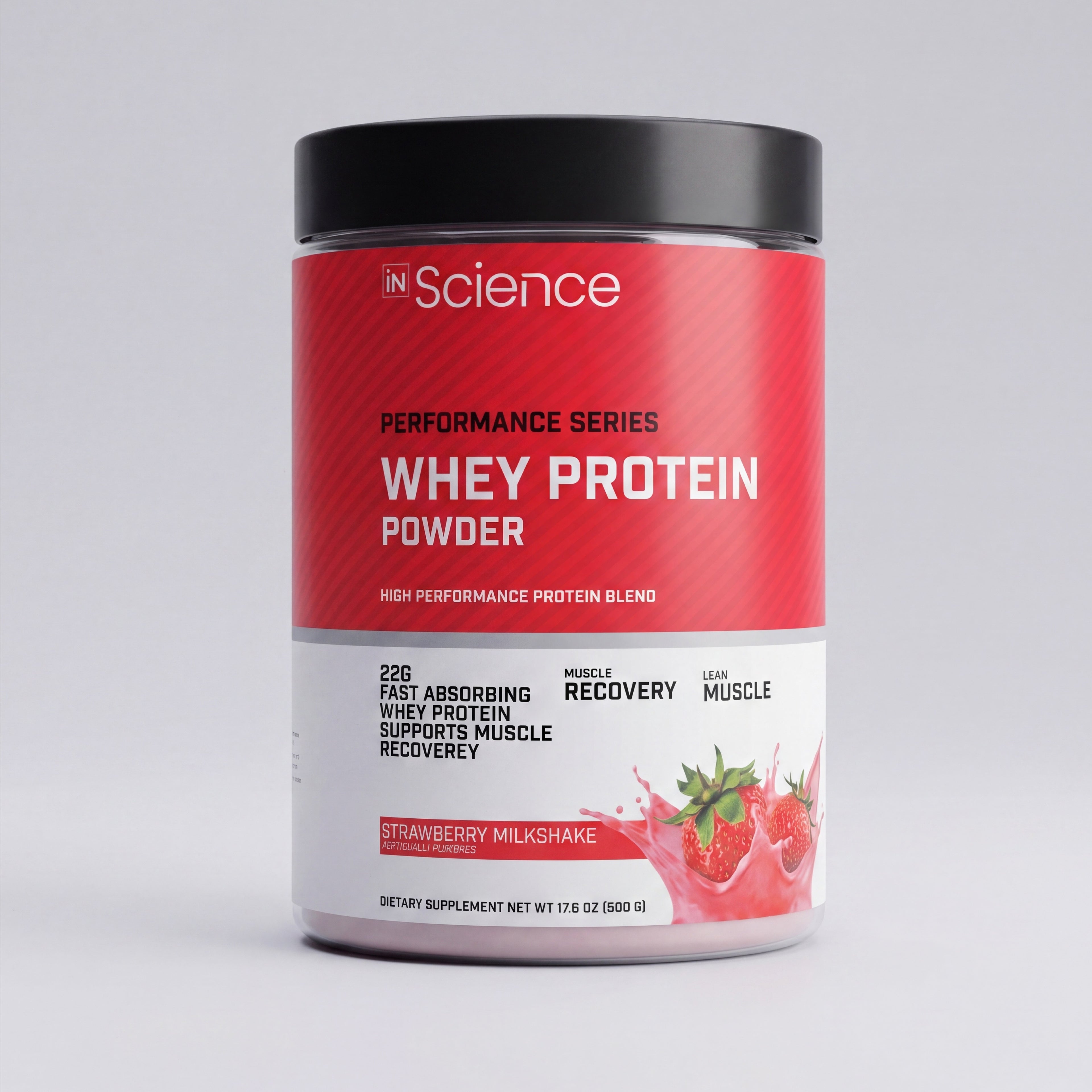 İn Science Whey Protein Tozu 500gr (20 Servis) Performance Serisi - Çilekli