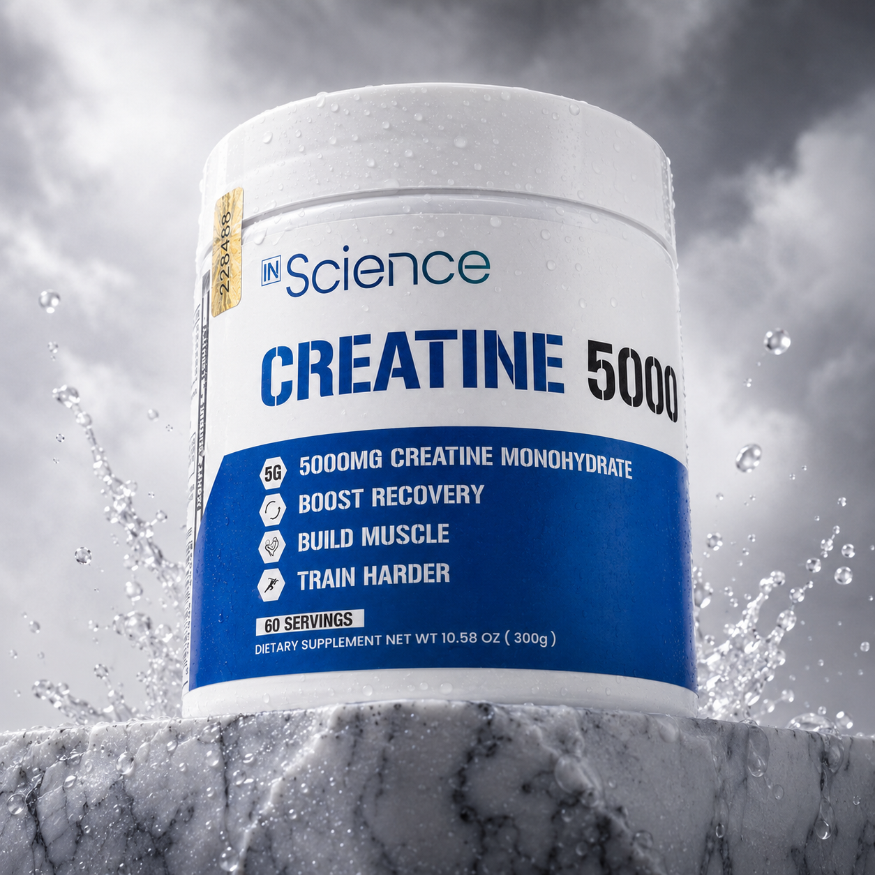 İn Science Nutrition Saf Kreatin Monohidrat 300 gr | 60 Servis