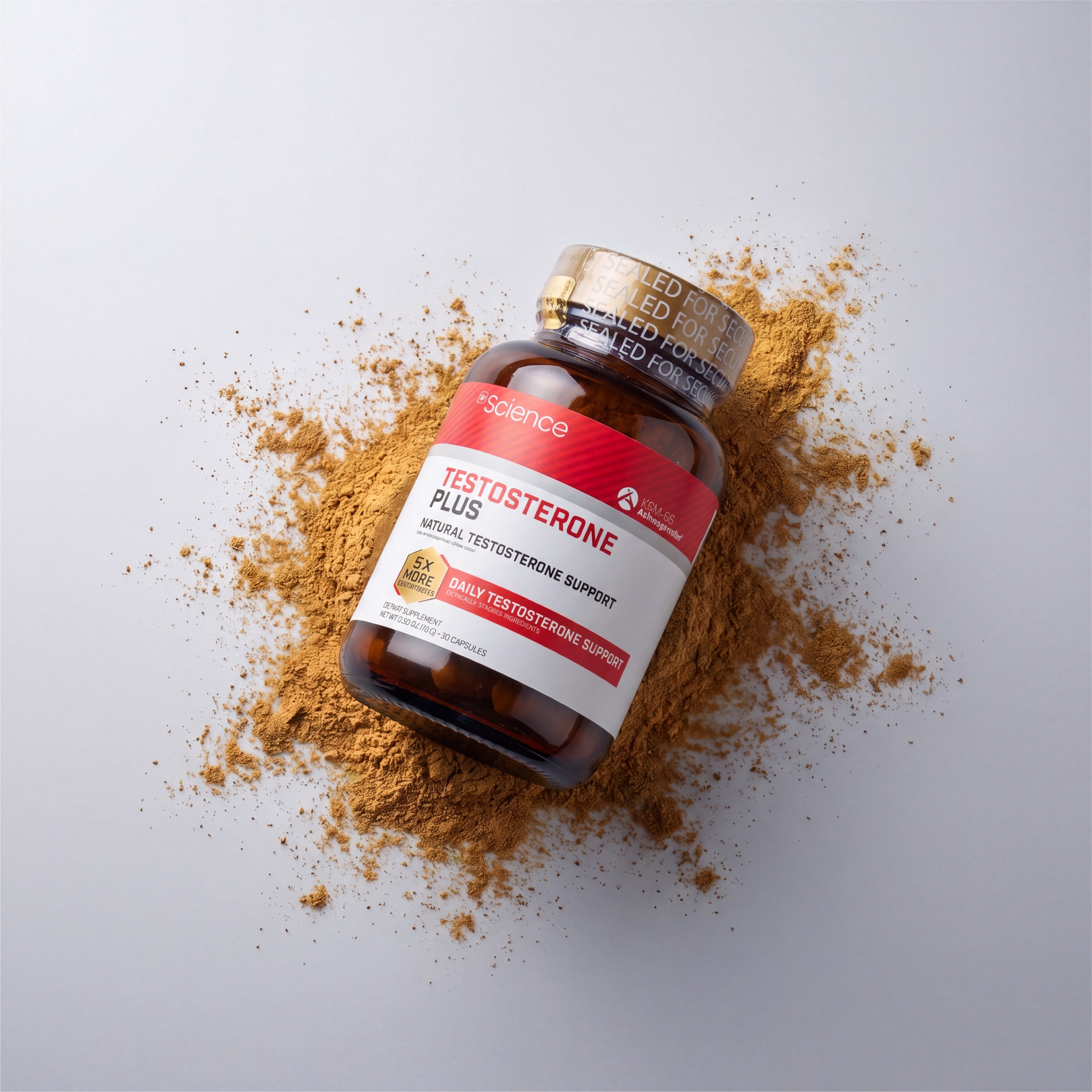 İn Science Testosterone Plus KSM-66 Ashwagandha Shilajit (30 Kapsül) Supplement