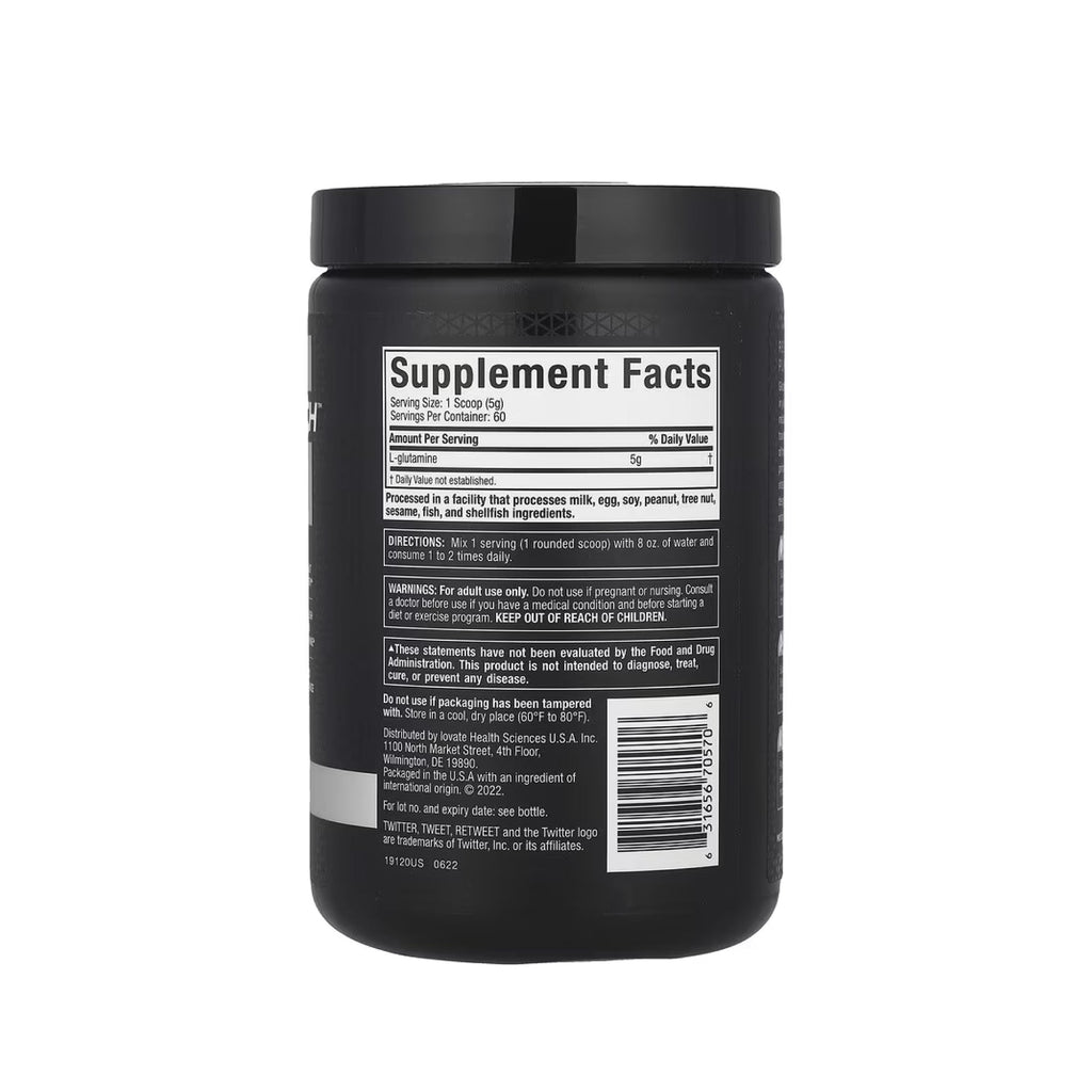 MuscleTech Platinum %100 L-Glutamin Tozu - Saf Aromasız Formül - 300 g