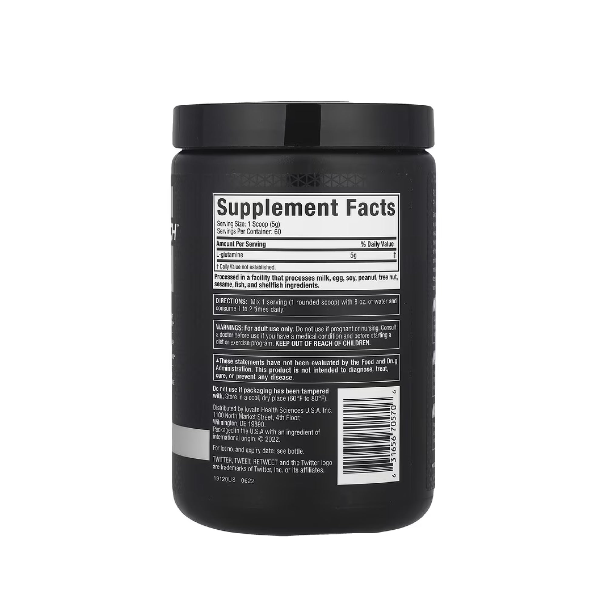 MuscleTech Platinum %100 L-Glutamin Tozu - Saf Aromasız Formül - 300 g