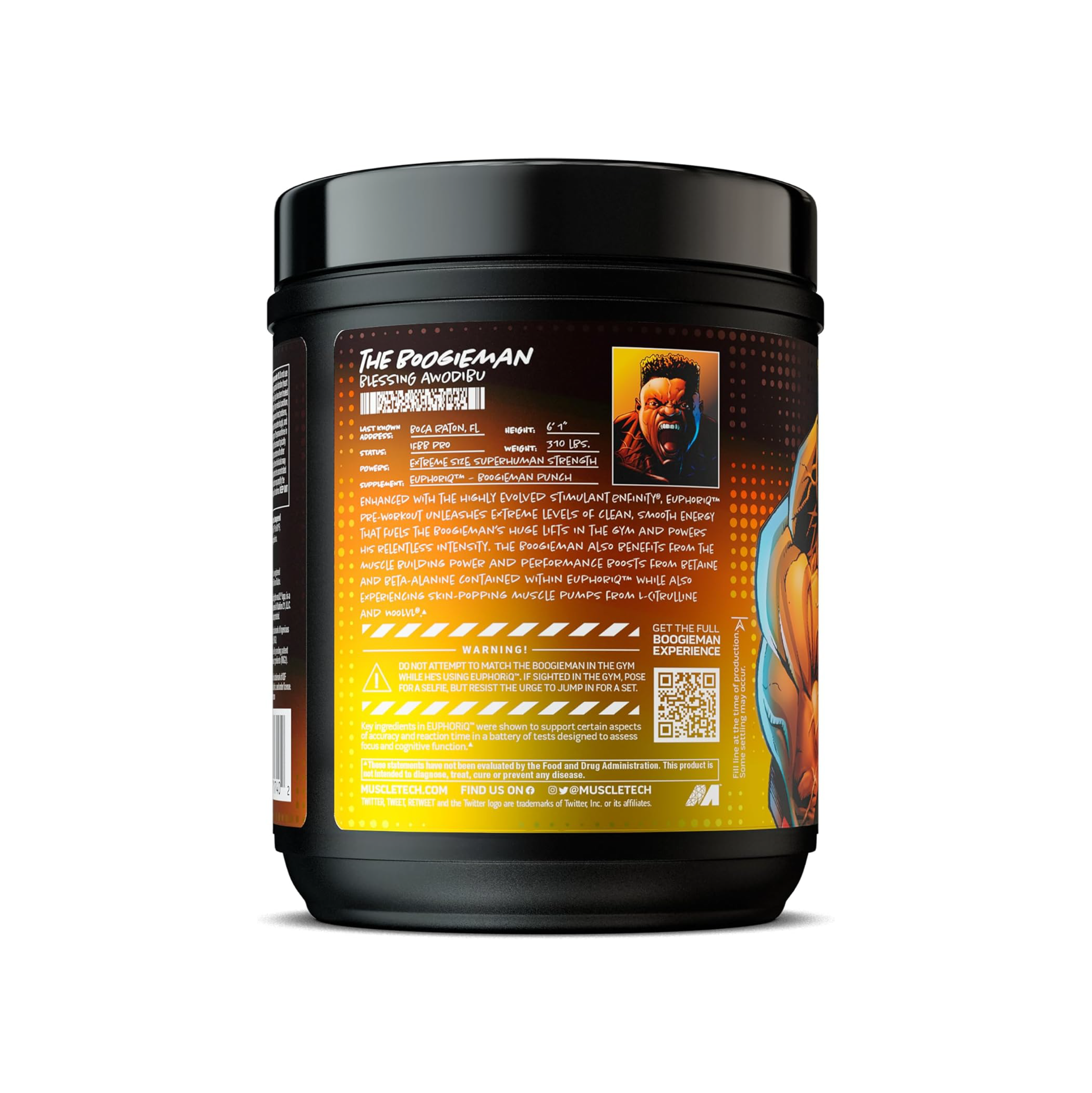 MuscleTech Euphoriq Pre-Workout 416g – Güçlü Antrenman Takviyesi