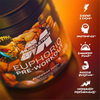 MuscleTech Euphoriq Pre-Workout 416g – Güçlü Antrenman Takviyesi