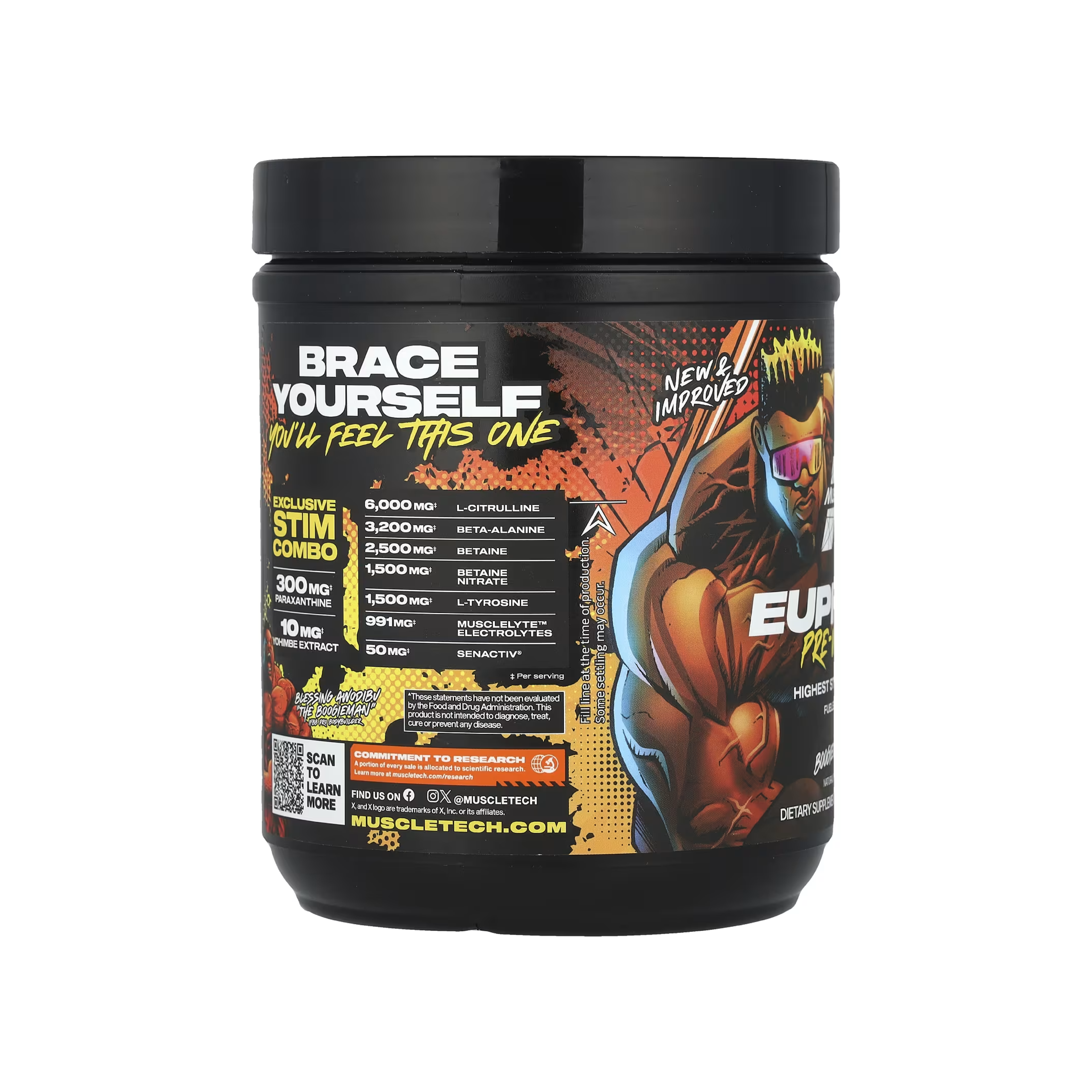 MuscleTech Euphoriq Pre-Workout 416g – Güçlü Antrenman Takviyesi
