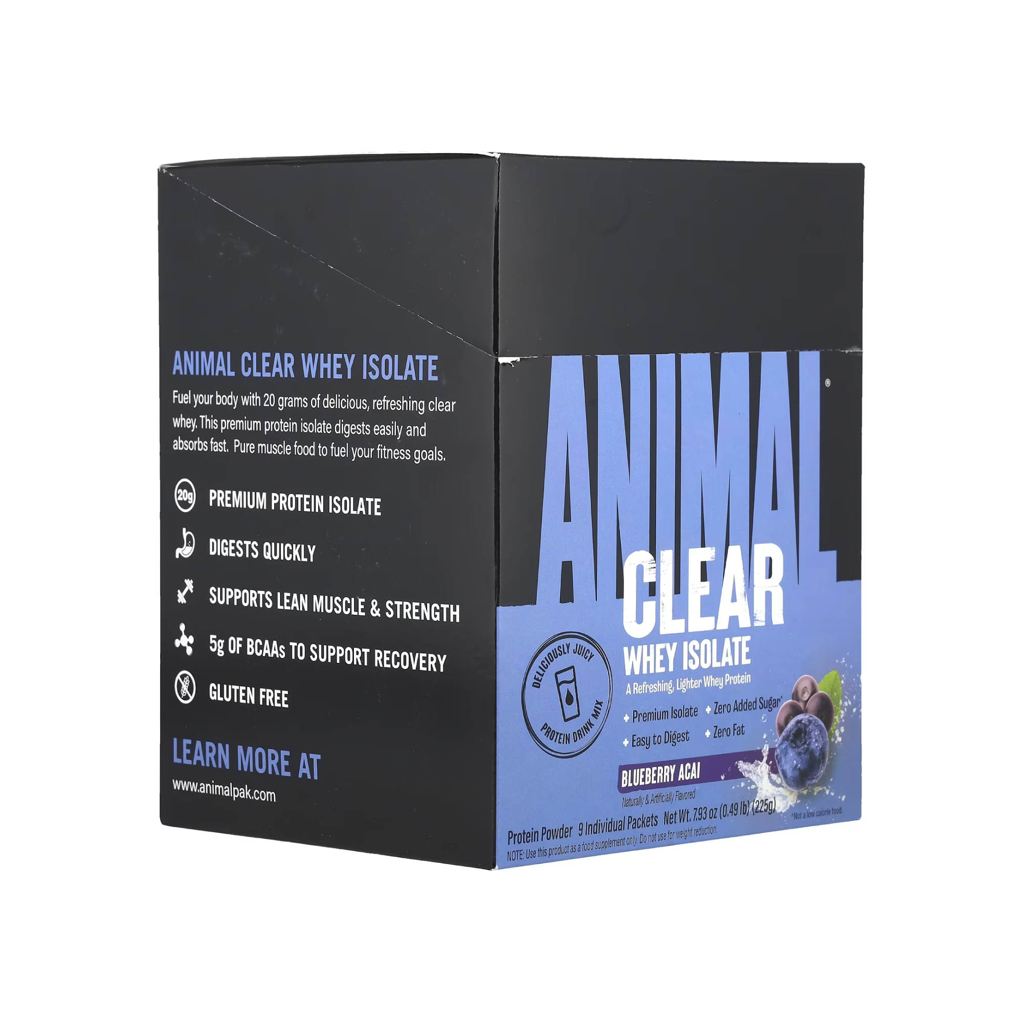 Animal Clear Whey Isolate Şeffaf İzole Protein Tozu 500g