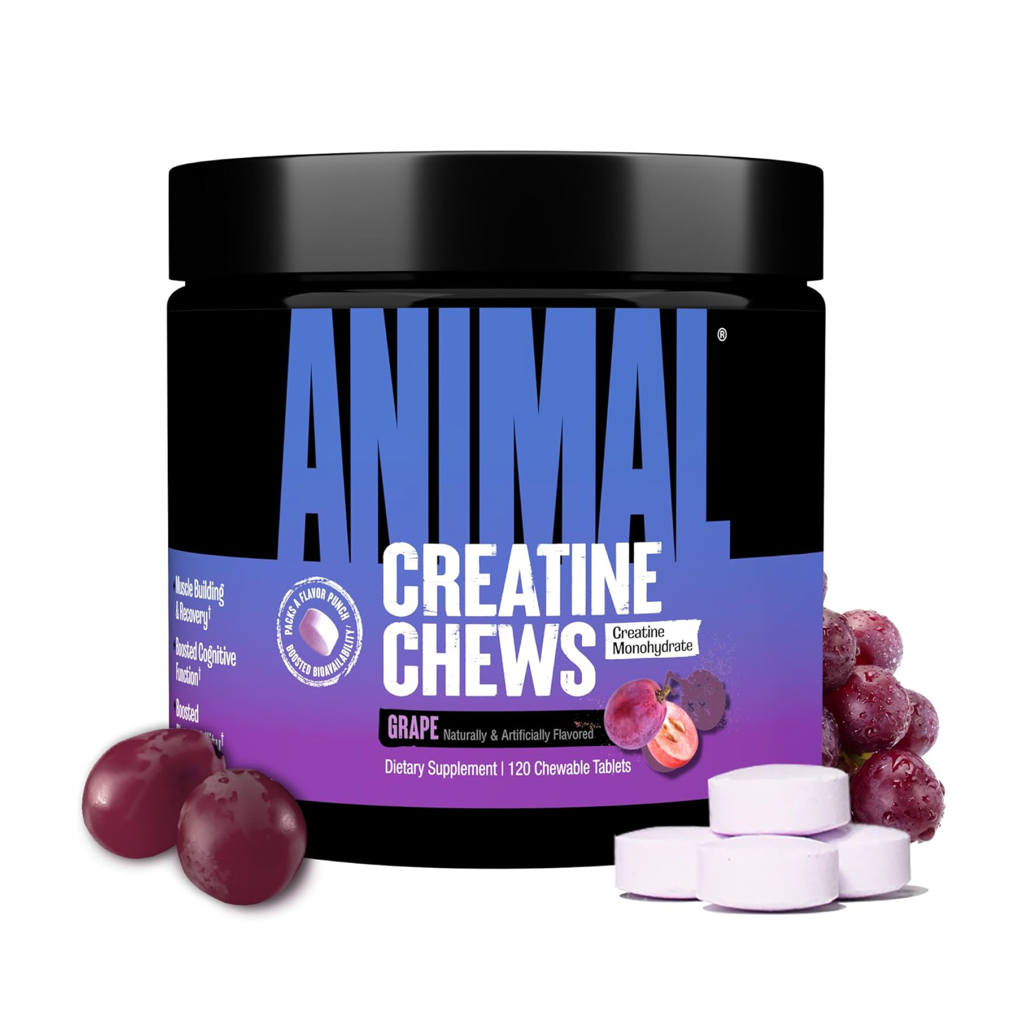 Animal Creatine Chews 120 Tablet - Çiğnenebilir Kreatin Takviyesi