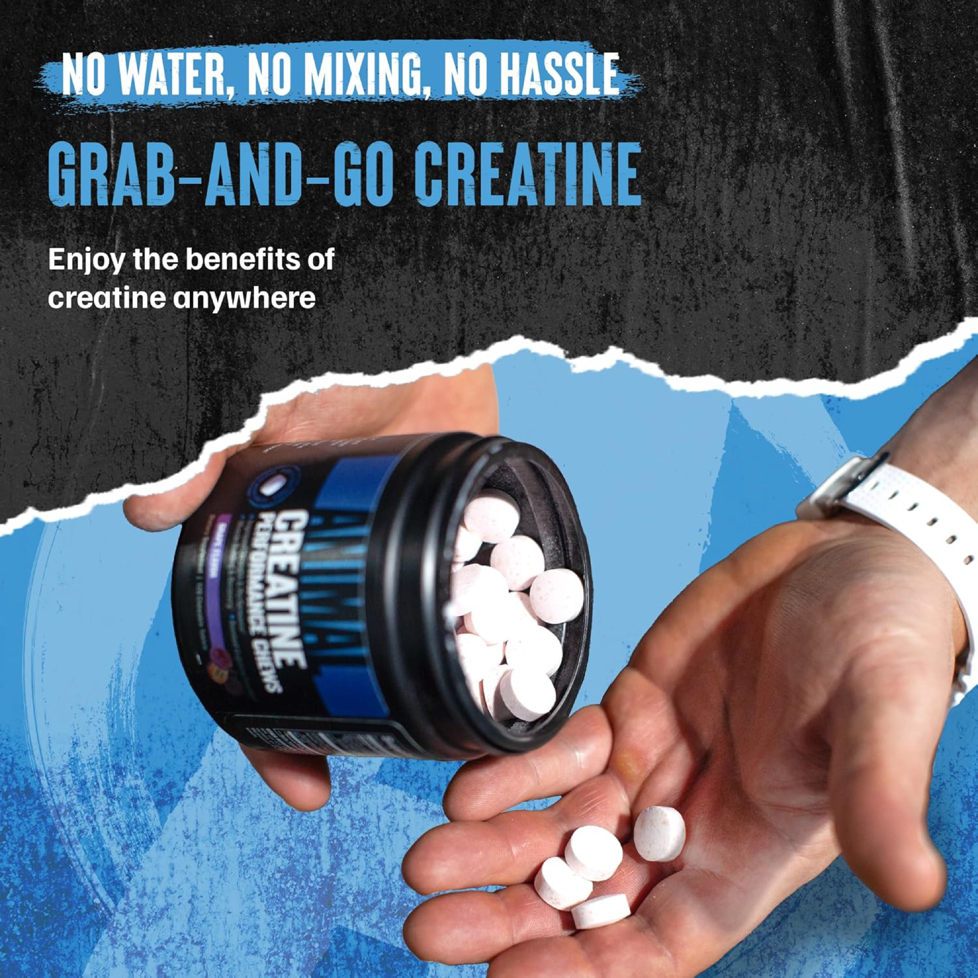 Animal Creatine Chews 120 Tablet - Çiğnenebilir Kreatin Takviyesi