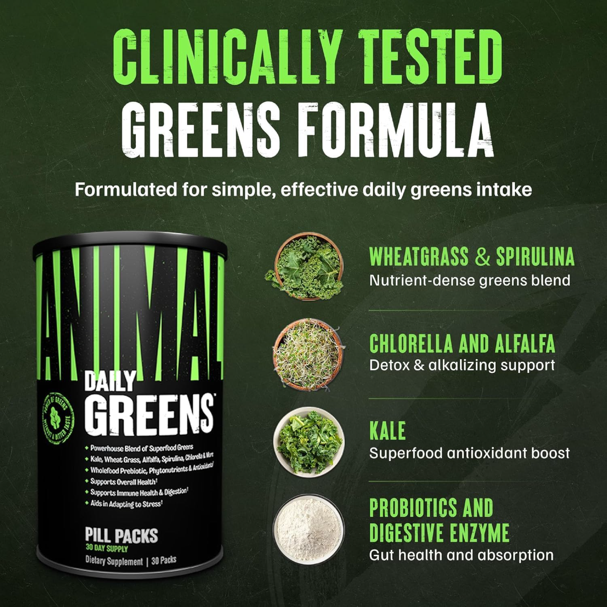 Animal Daily Greens 30 Pill Packs