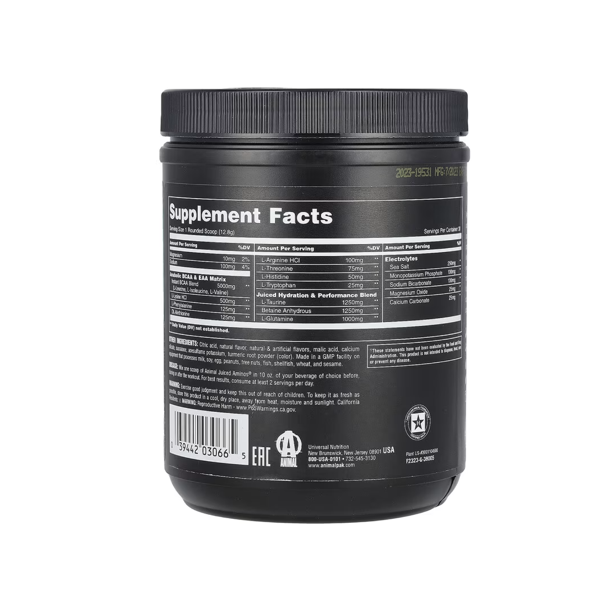Animal Juiced Aminos® BCAA & EAA Desteği 13.5 oz ( 384g )