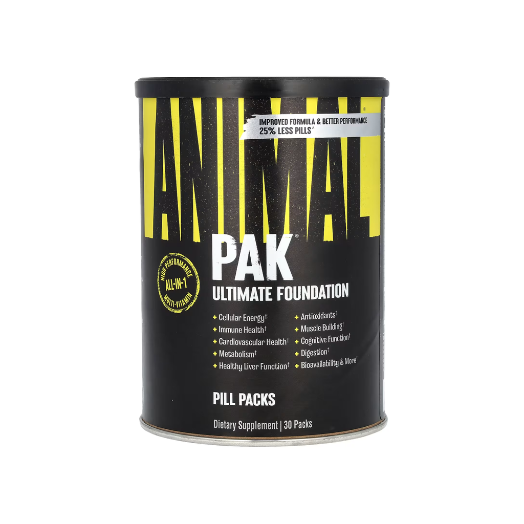 Animal Pak Multivitamin 30 Paket Ön Görünüm - Universal Nutrition Sporcu Takviyesi
