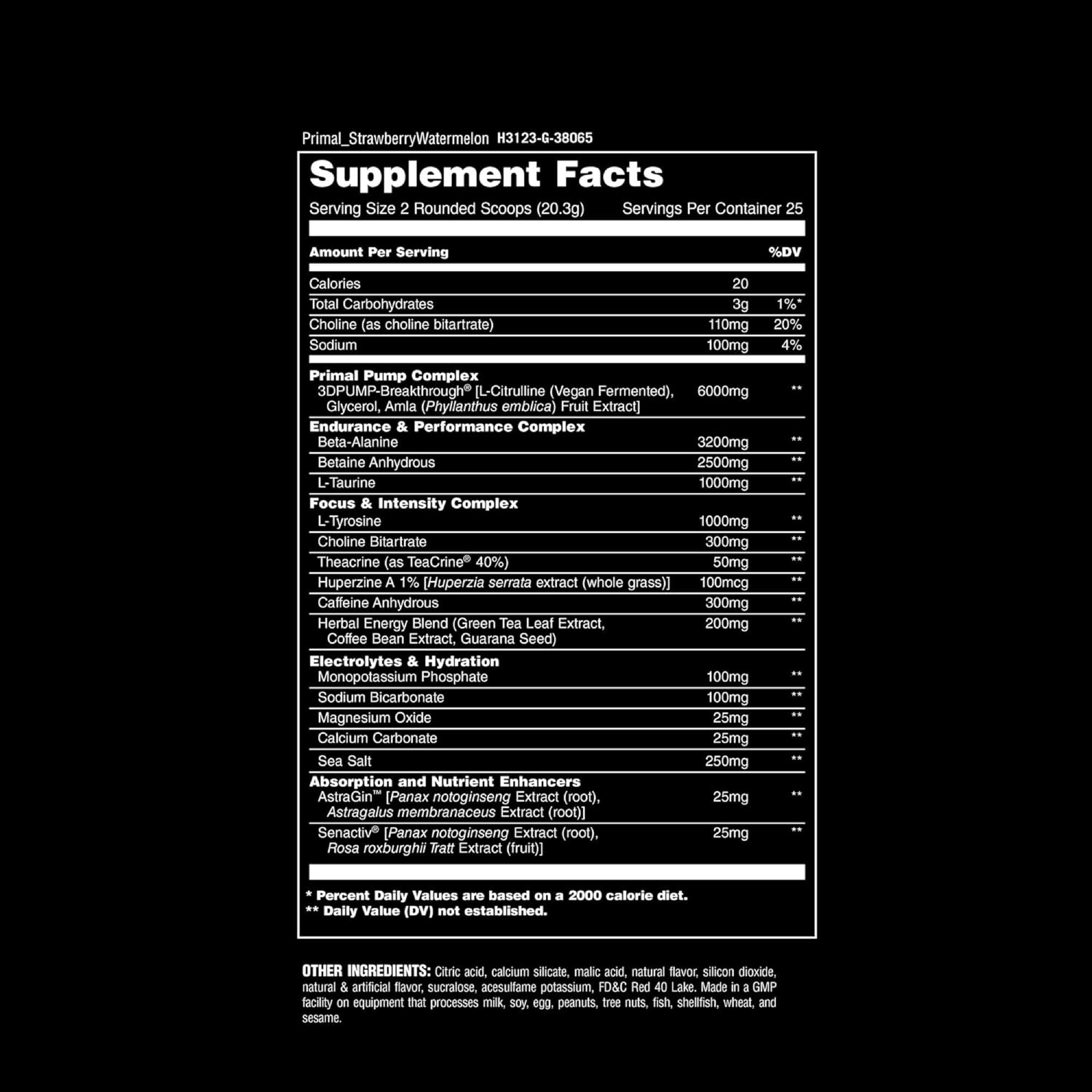 Animal Primal Pre Workout 480g - Enerji ve Odak Artırıcı