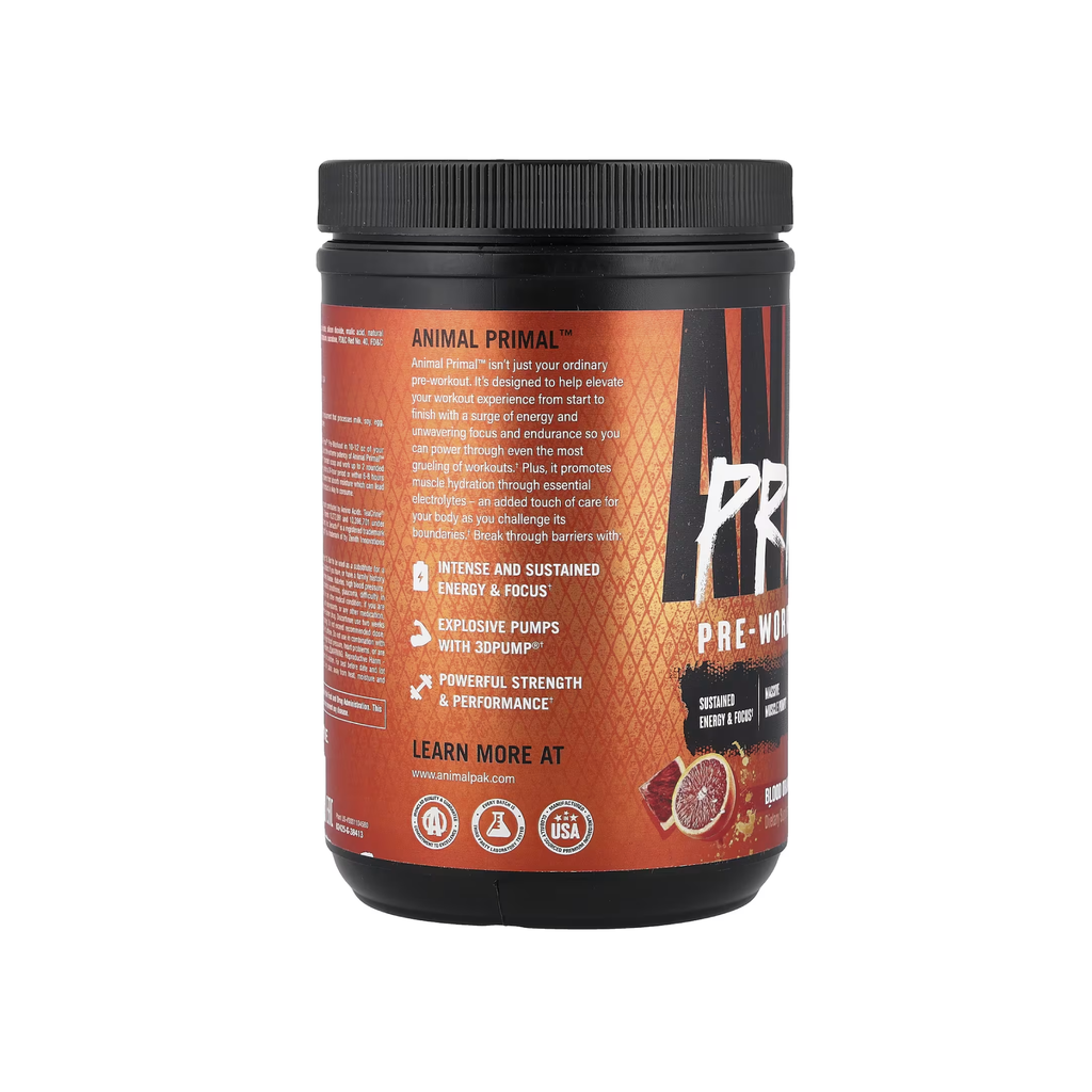 Animal Primal™ Pre-Workout Loaded Blood Orange (502.5 g)