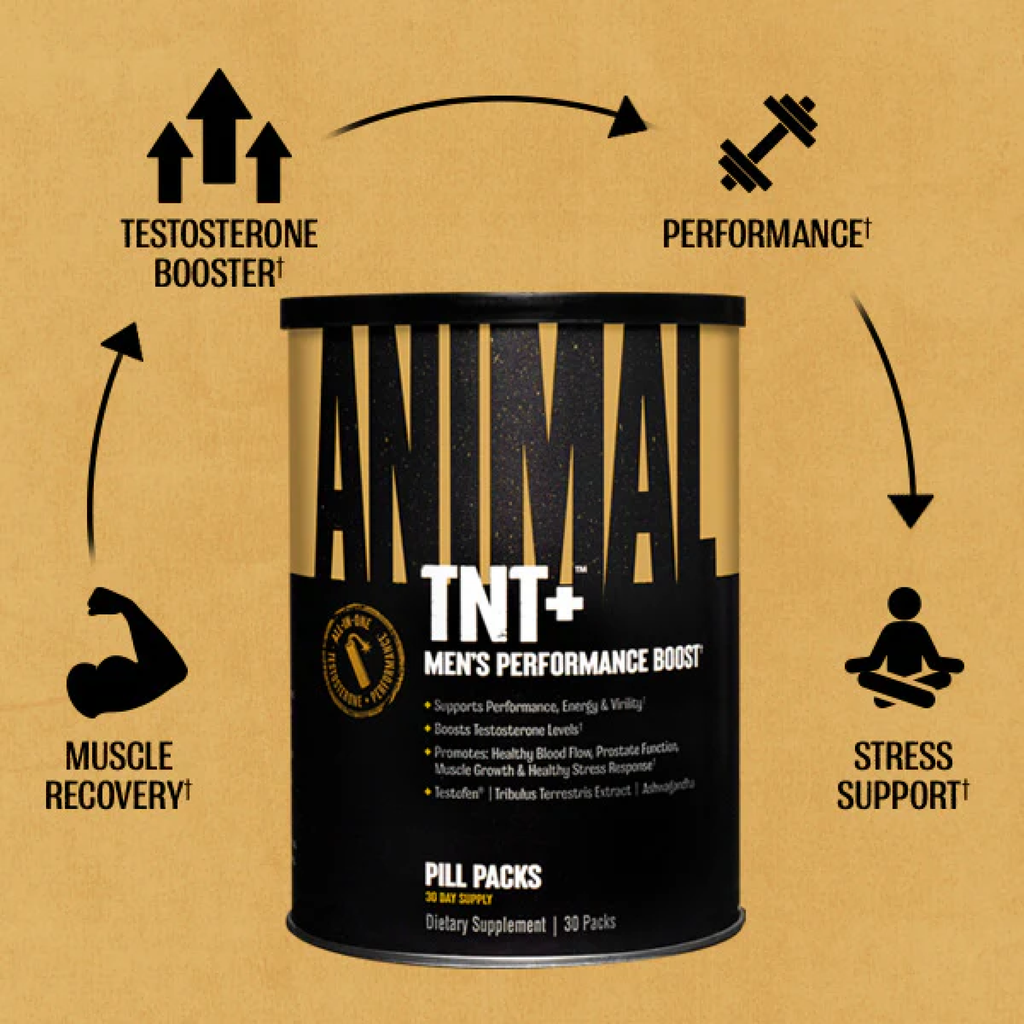 Animal TNT+ Performance Muscle Recovery Stres Support - Erkeklere Özel Takviye