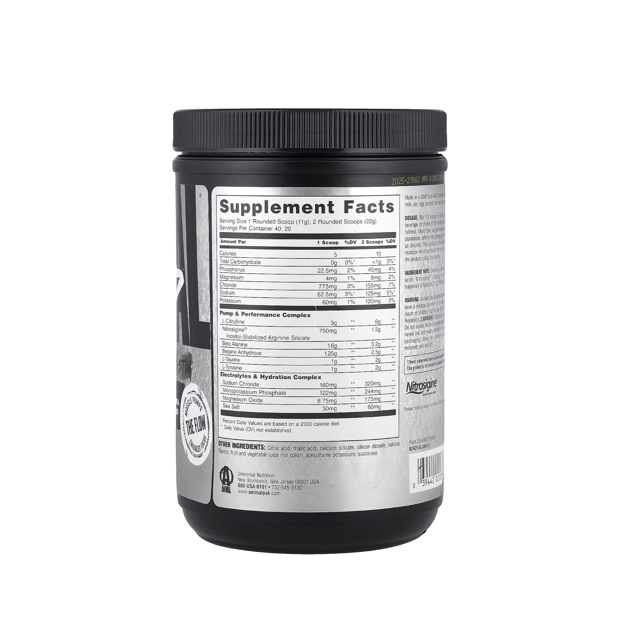 Animal Pump Pre-Workout Kafeinsiz 40 Servis