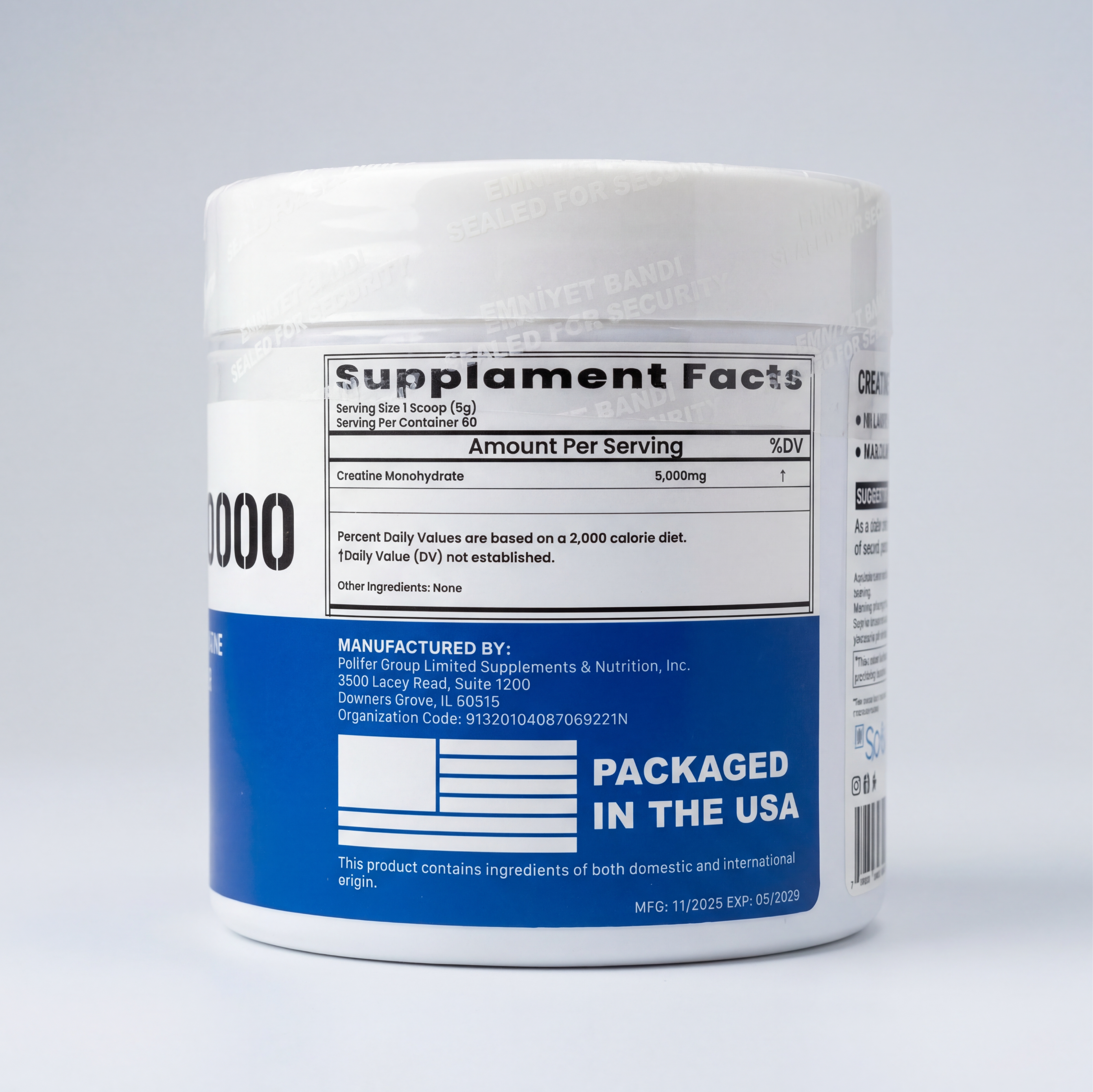 İn Science Nutrition Saf Creatine (Kreatin) Monohidrat 300 gr Toz (60 Servis )
