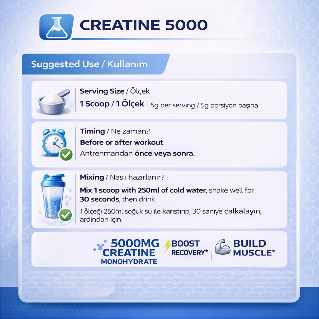 İn Science Nutrition Saf Creatine (Kreatin) Monohidrat 300 gr Toz (60 Servis )