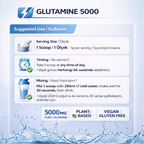 İn Science Nutrition L-Glutamine 5000 Mg Toz 300 gr (60 Servis)