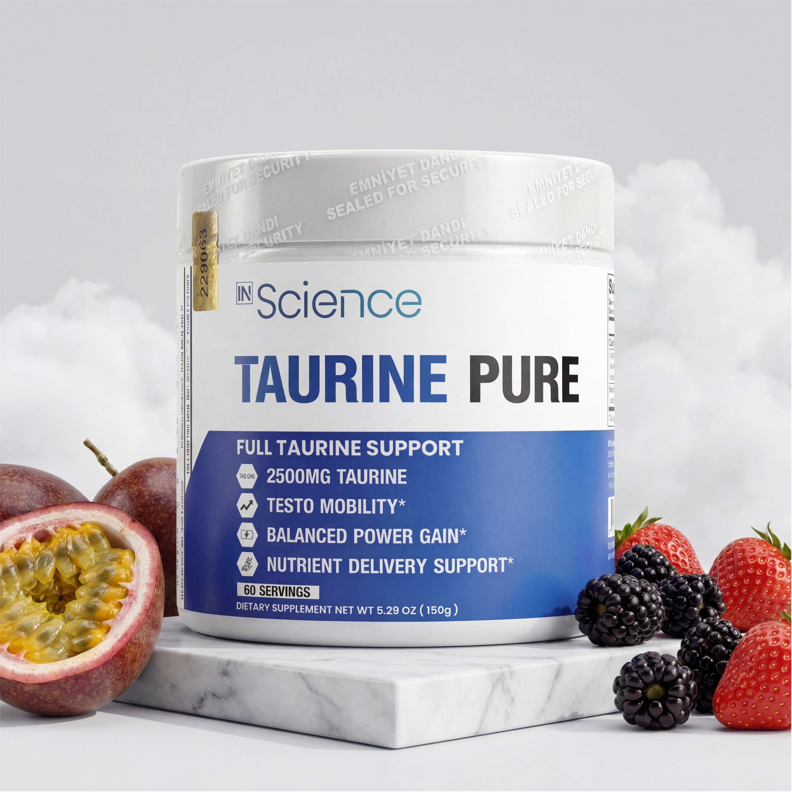 İn Science Nutrition Taurine Pure Toz 2500 Mg 150 G (60 Servis) Saf Taurin