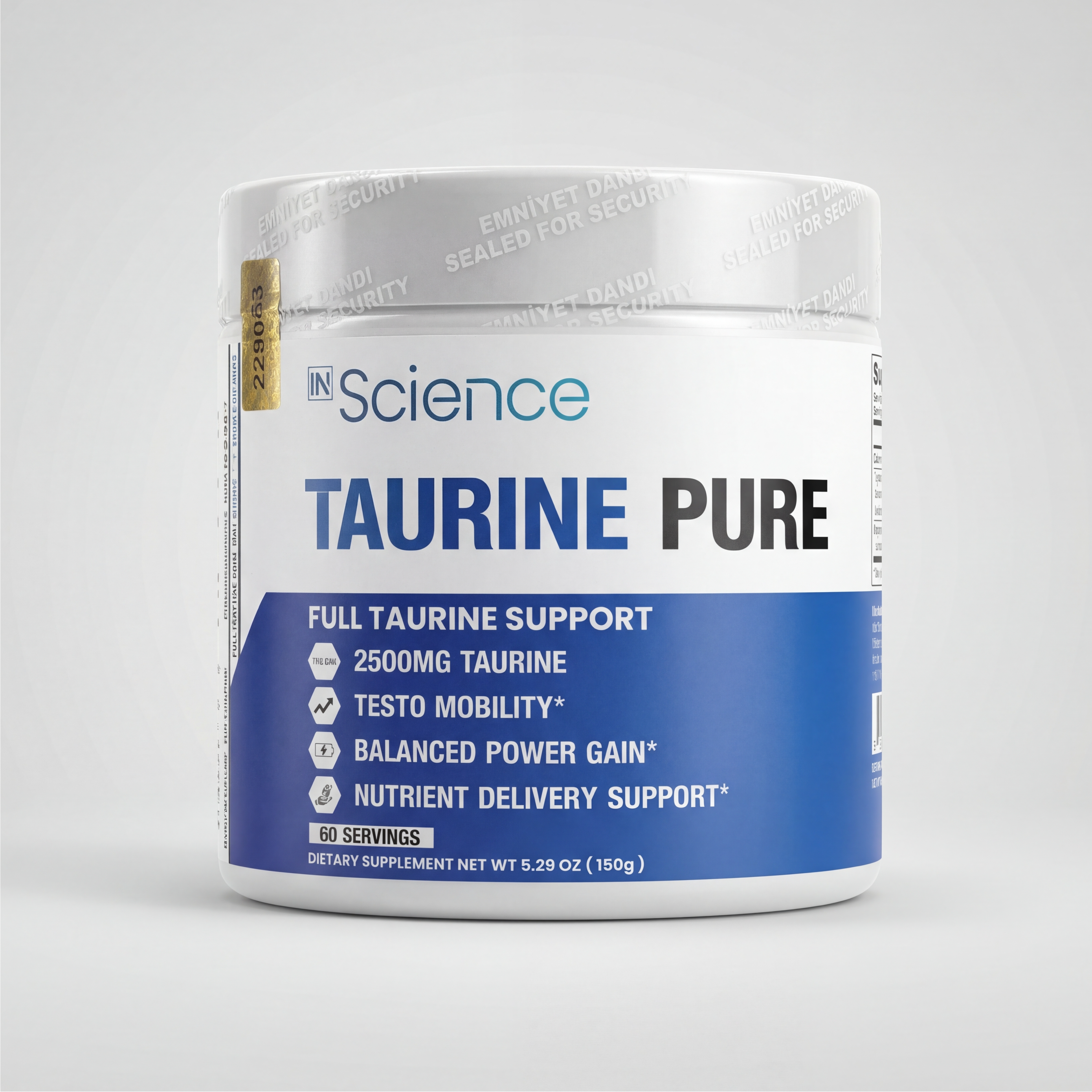 İn Science Nutrition Taurine Pure Toz 2500 Mg 150 G (60 Servis) Saf Taurin
