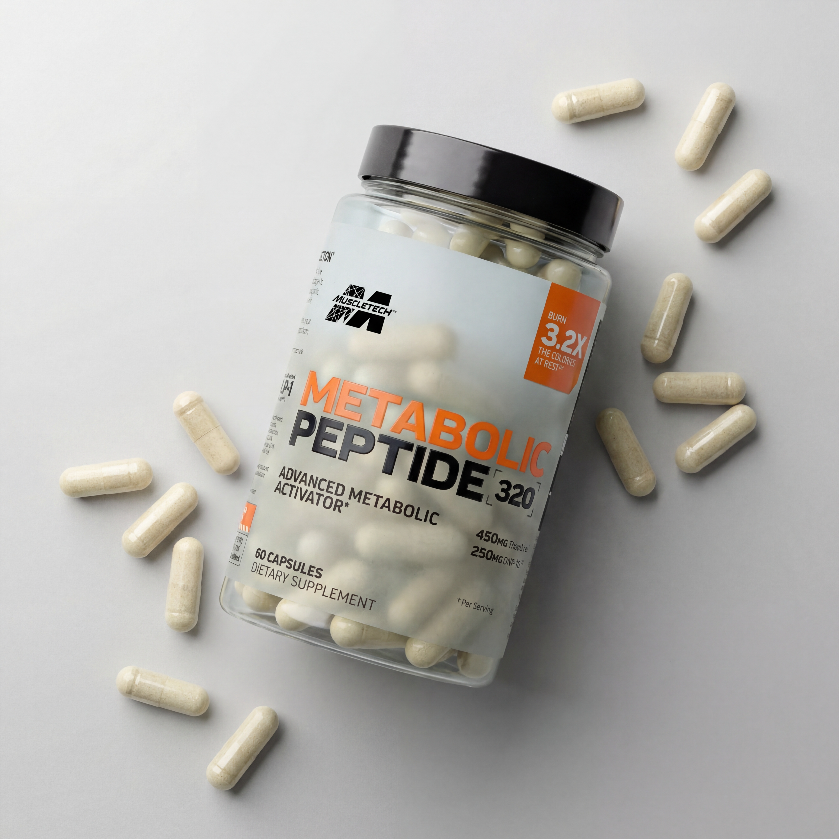 MuscleTech Metabolic Peptide 320 – Yağ Yakıcı & Metabolizma Hızlandırıcı Peptid Destek (60 Kapsül)