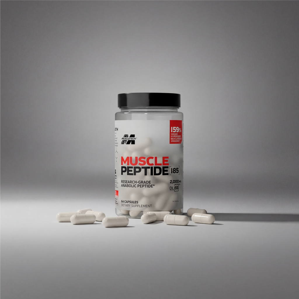 MuscleTech Muscle Peptide 185 84 Capsules – Anabolik Peptid, Kas Gelişimi, Güç ve Toparlanma Desteği