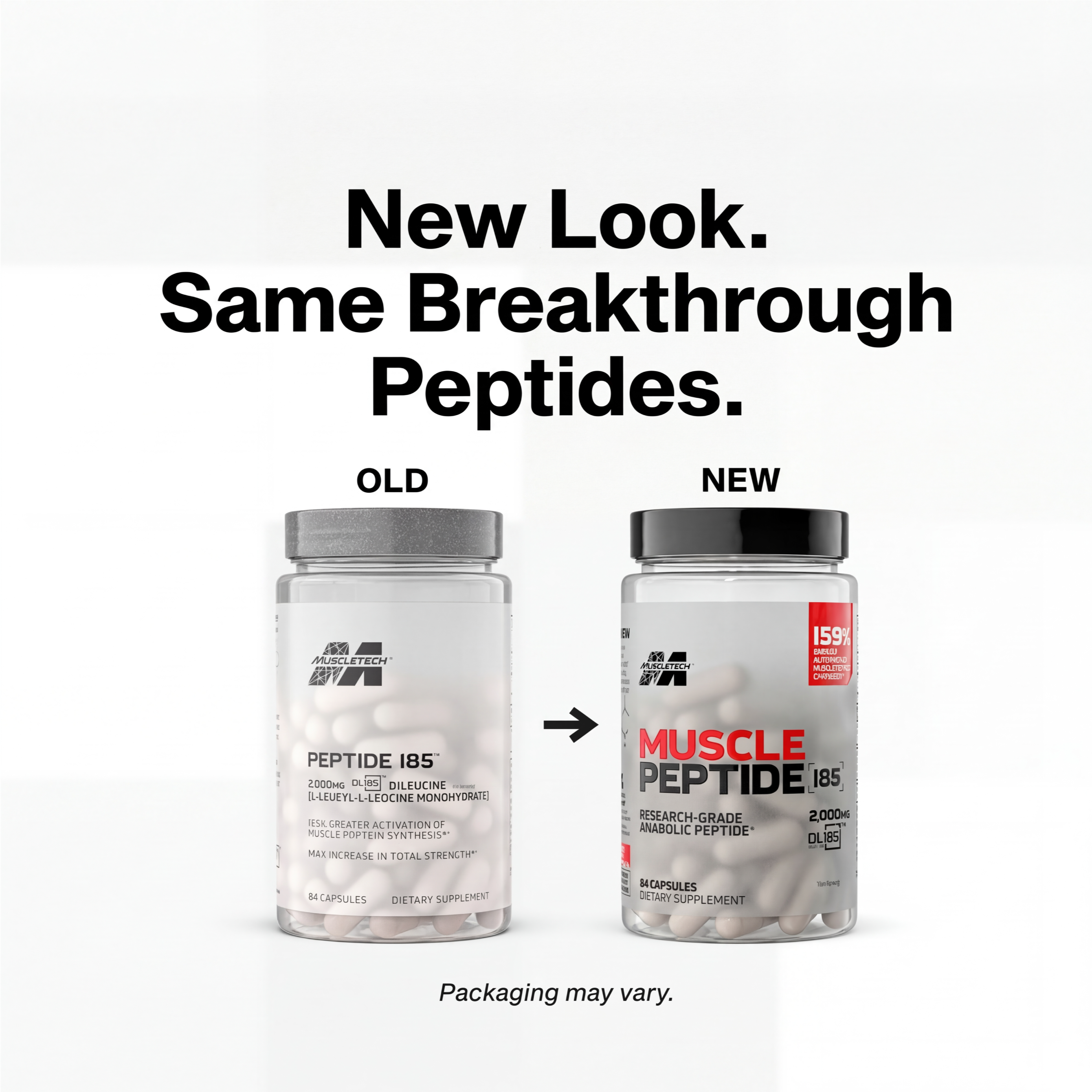 MuscleTech Muscle Peptide 185 84 Capsules – Anabolik Peptid, Kas Gelişimi, Güç ve Toparlanma Desteği