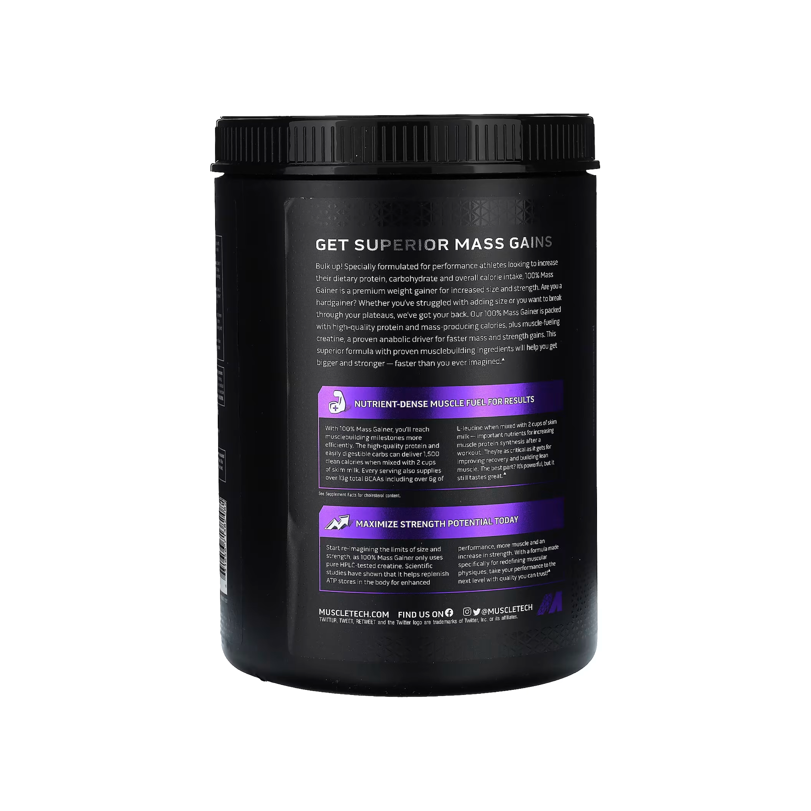 MuscleTech 100% Mass Gainer 2.33 kg – Yüksek Kalorili Kilo Aldırıcı