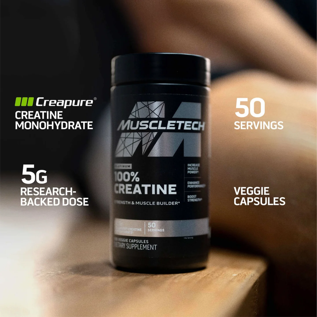 MuscleTech Platinum Kreatin Monohidrat 100 Kapsül Creapure