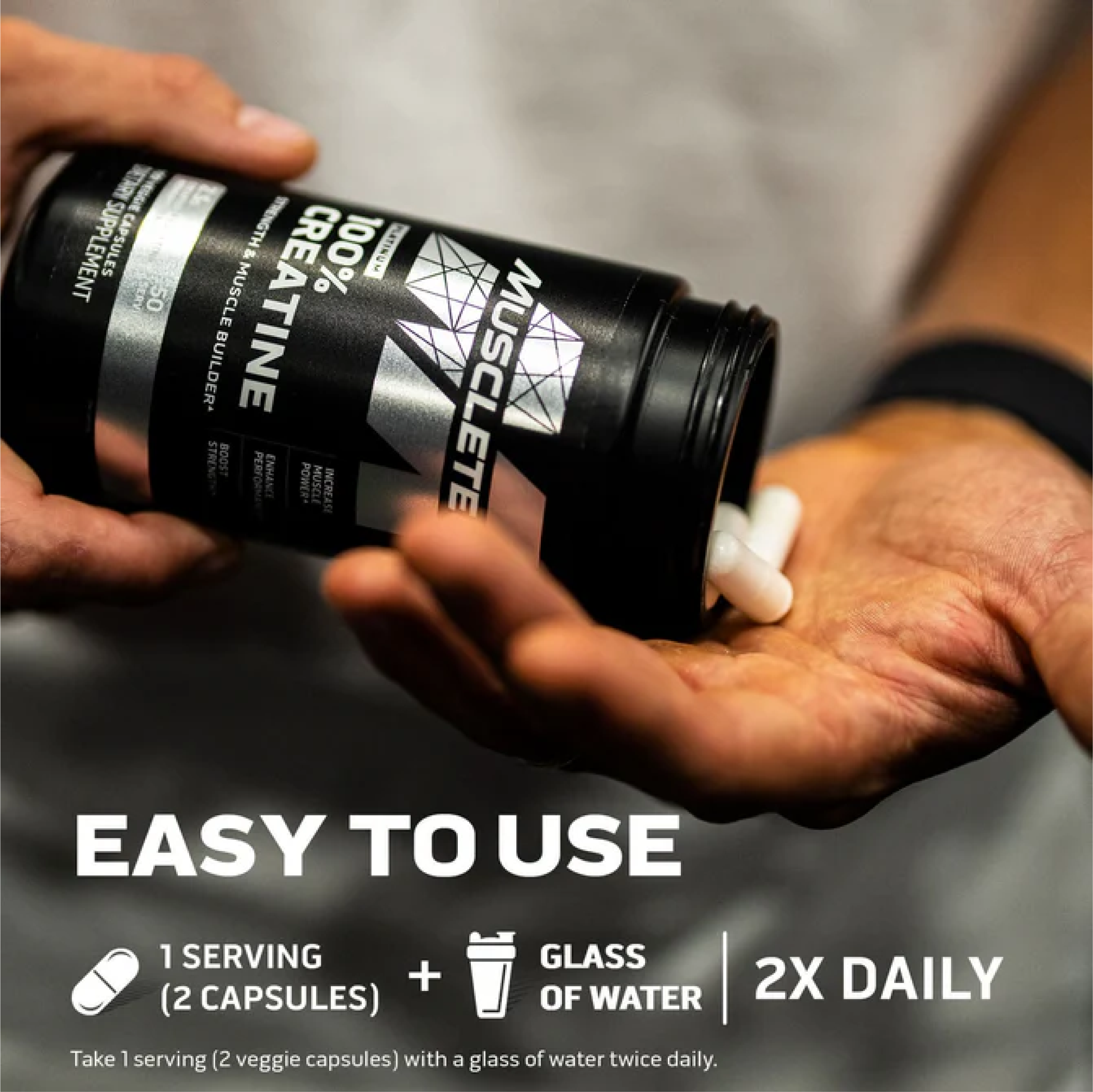 MuscleTech Platinum Kreatin Monohidrat 100 Kapsül Creapure