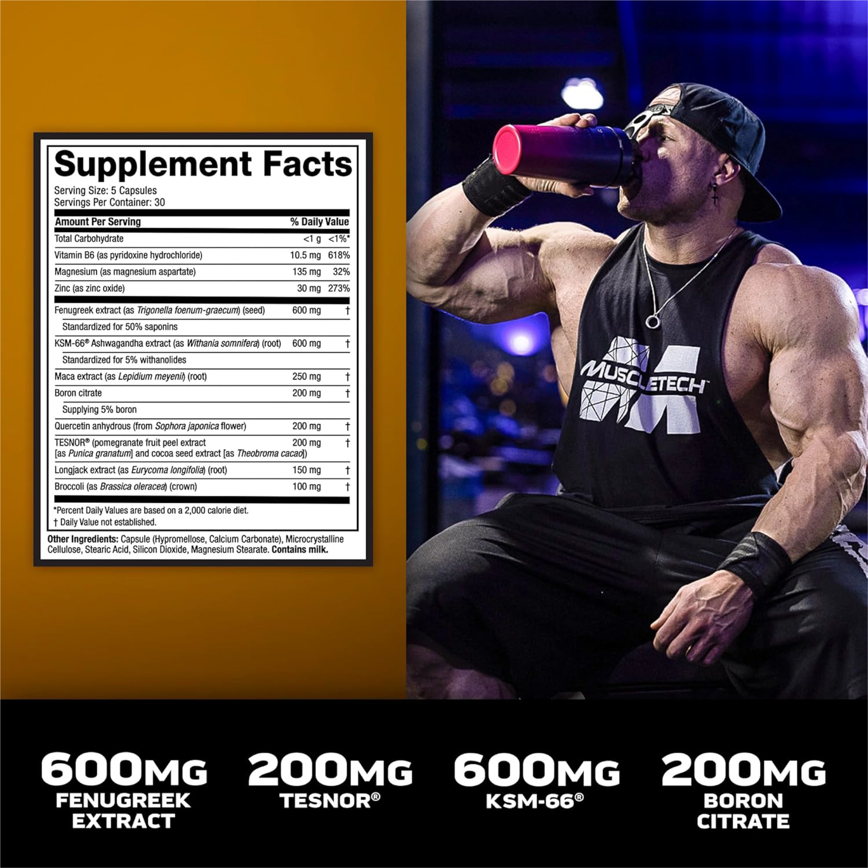 MuscleTech AlphaTest Extreme Testosteron Destekleyici 150-300 Kapsül
