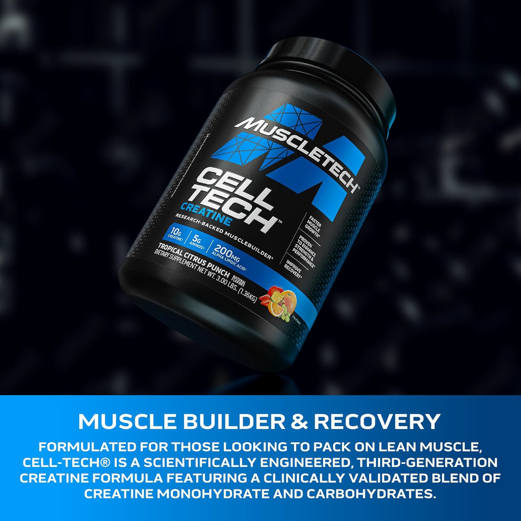 MuscleTech Cell-Tech Kreatin Monohidrat 100% Saf Mikronize 1.32kg 2.63kg
