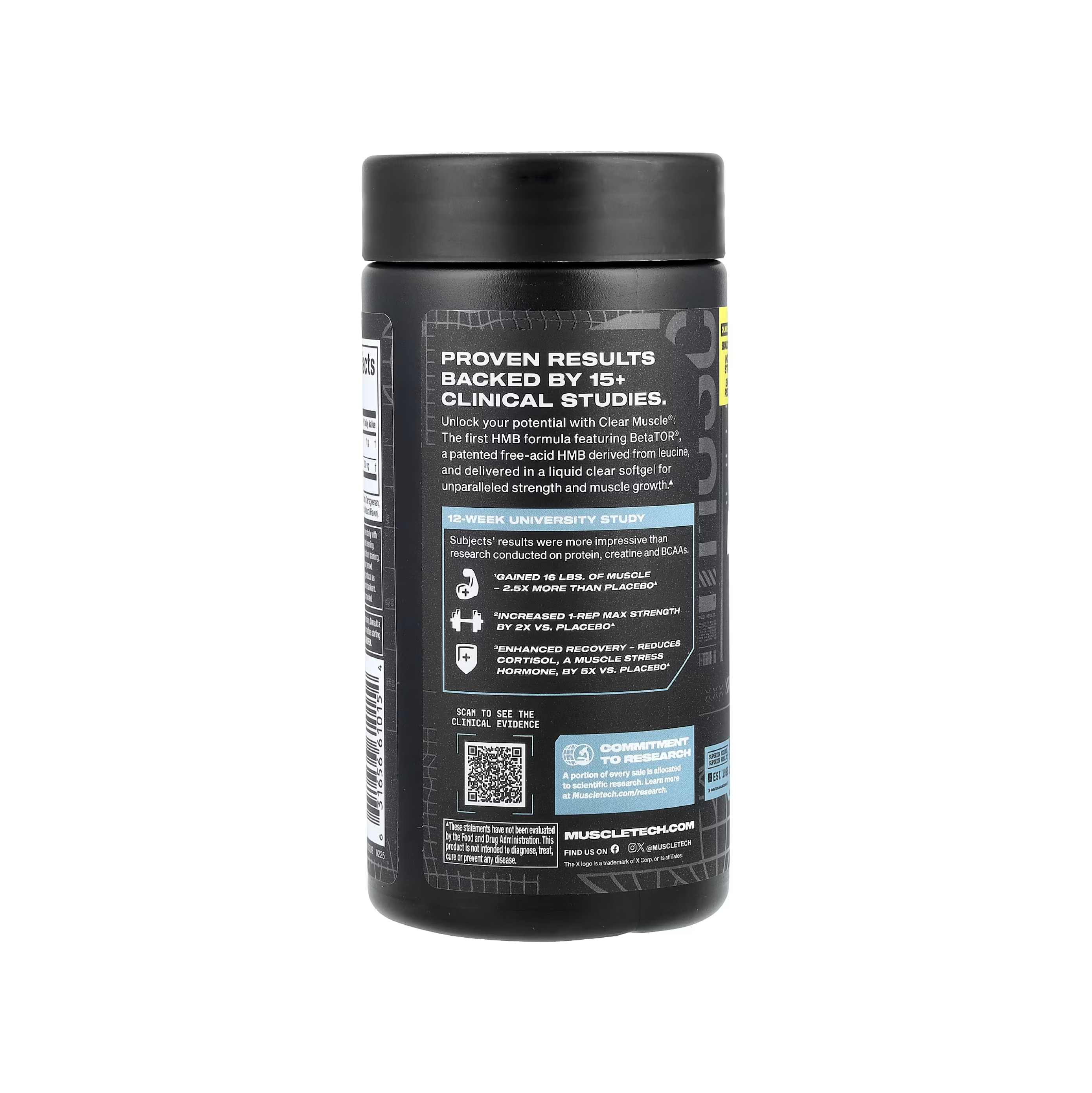 MuscleTech Clear Muscle® Liquid HMB Free Acid BetaTOR® | 42-84 Kapsül