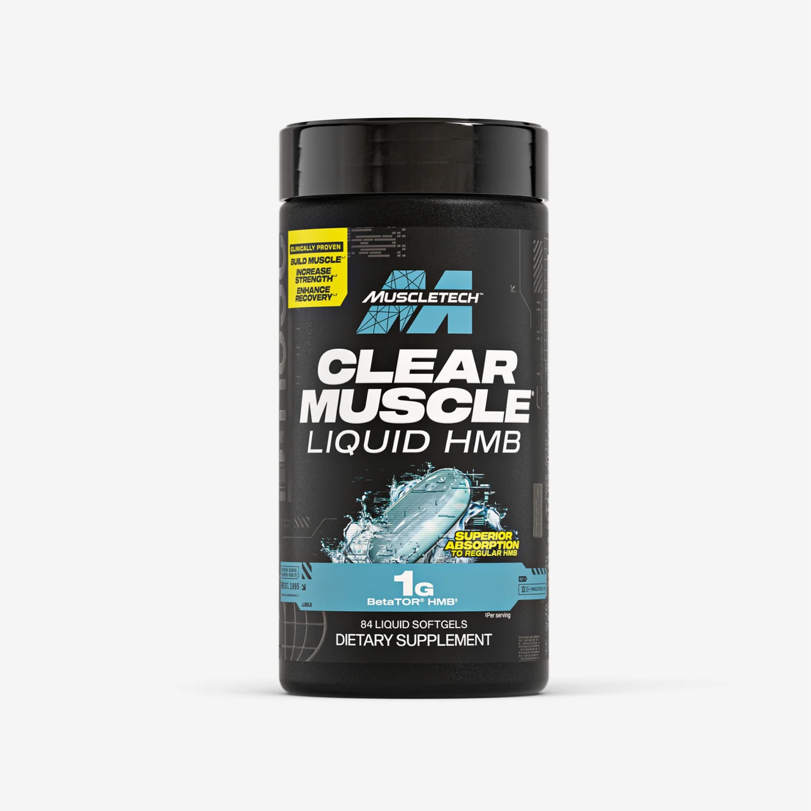MuscleTech Clear Muscle® Liquid HMB Free Acid BetaTOR® | 42-84 Kapsül