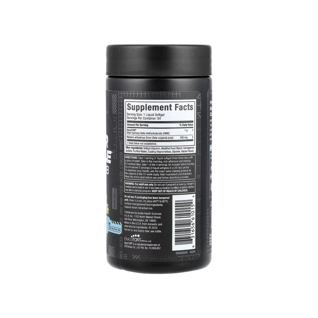 MuscleTech Clear Muscle® Liquid HMB Free Acid BetaTOR® | 42-84 Kapsül