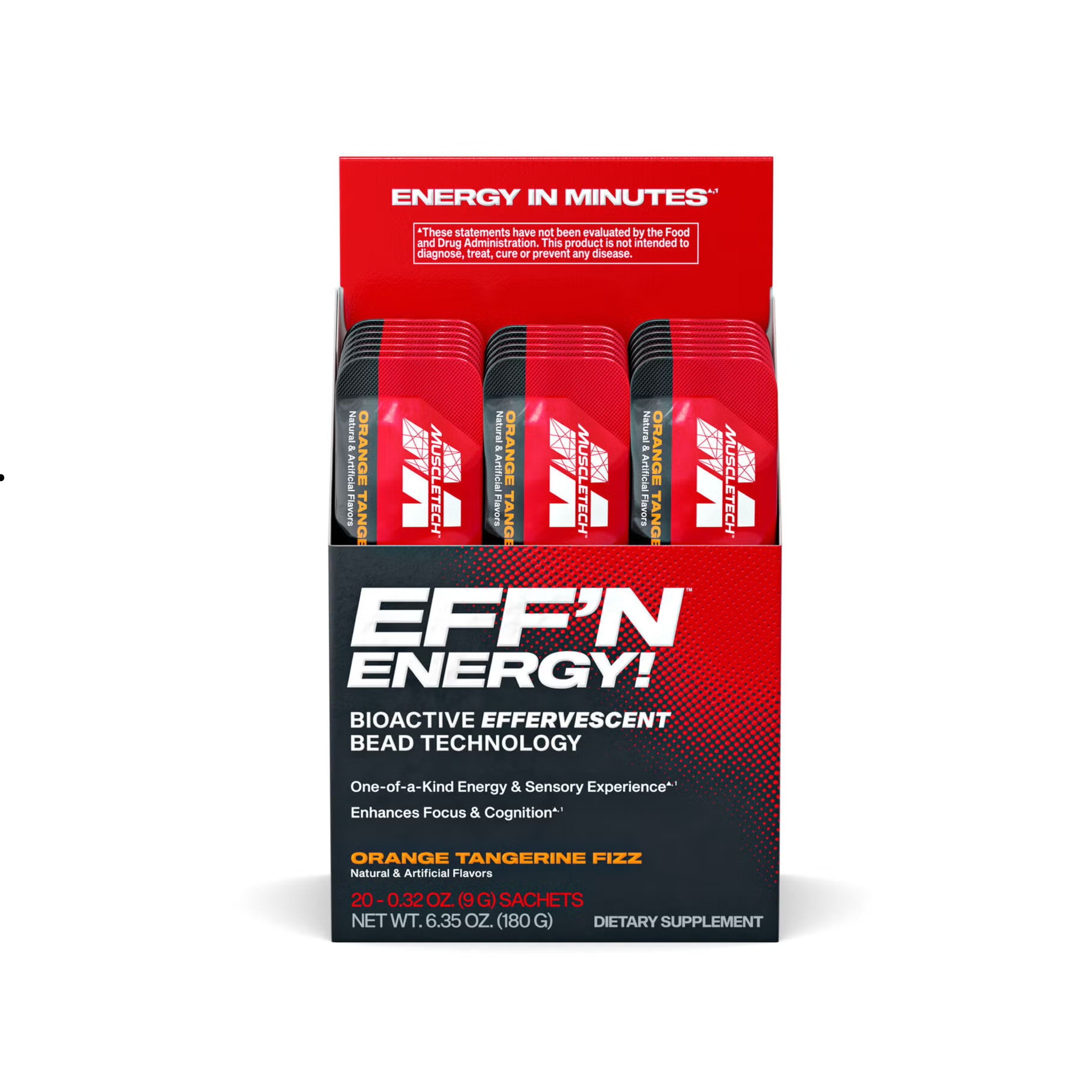 Enerji İçeceği MuscleTech Eff'n Energy 20 Servis Kafein Nootropik