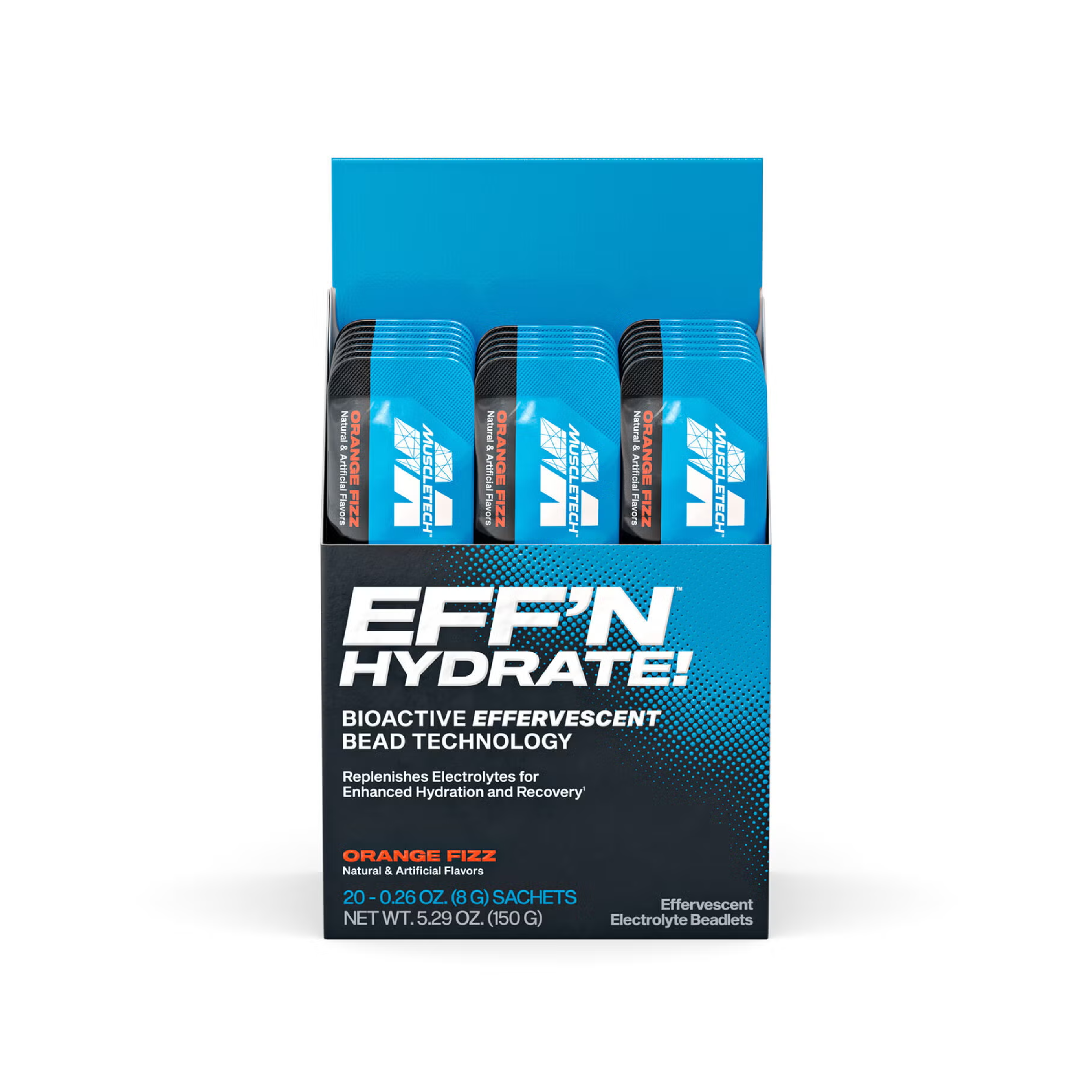 Elektrolit Takviyesi MuscleTech Eff'n Hydrate 20 Servis Limon Portakal