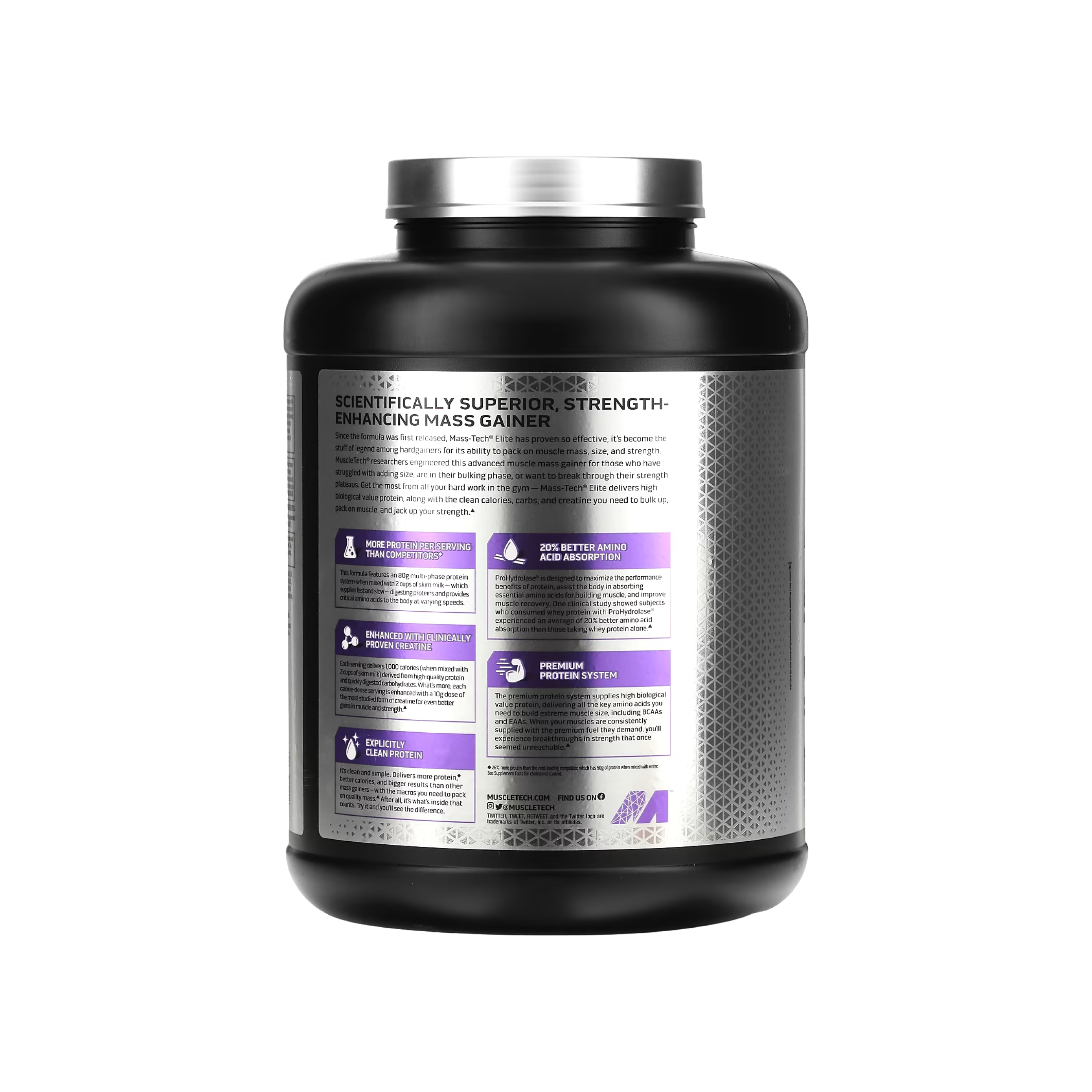 MuscleTech Mass-Tech Elite Gainer 2.72 kg - Kilo Aldırıcı Protein Tozu