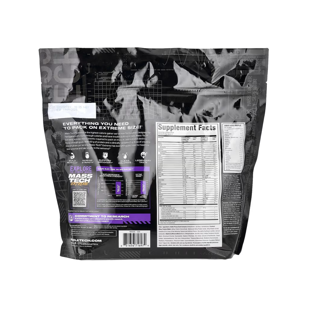 MuscleTech Mass-Tech Extreme 2000 Gainer 2.72 kg - Kilo Artırıcı