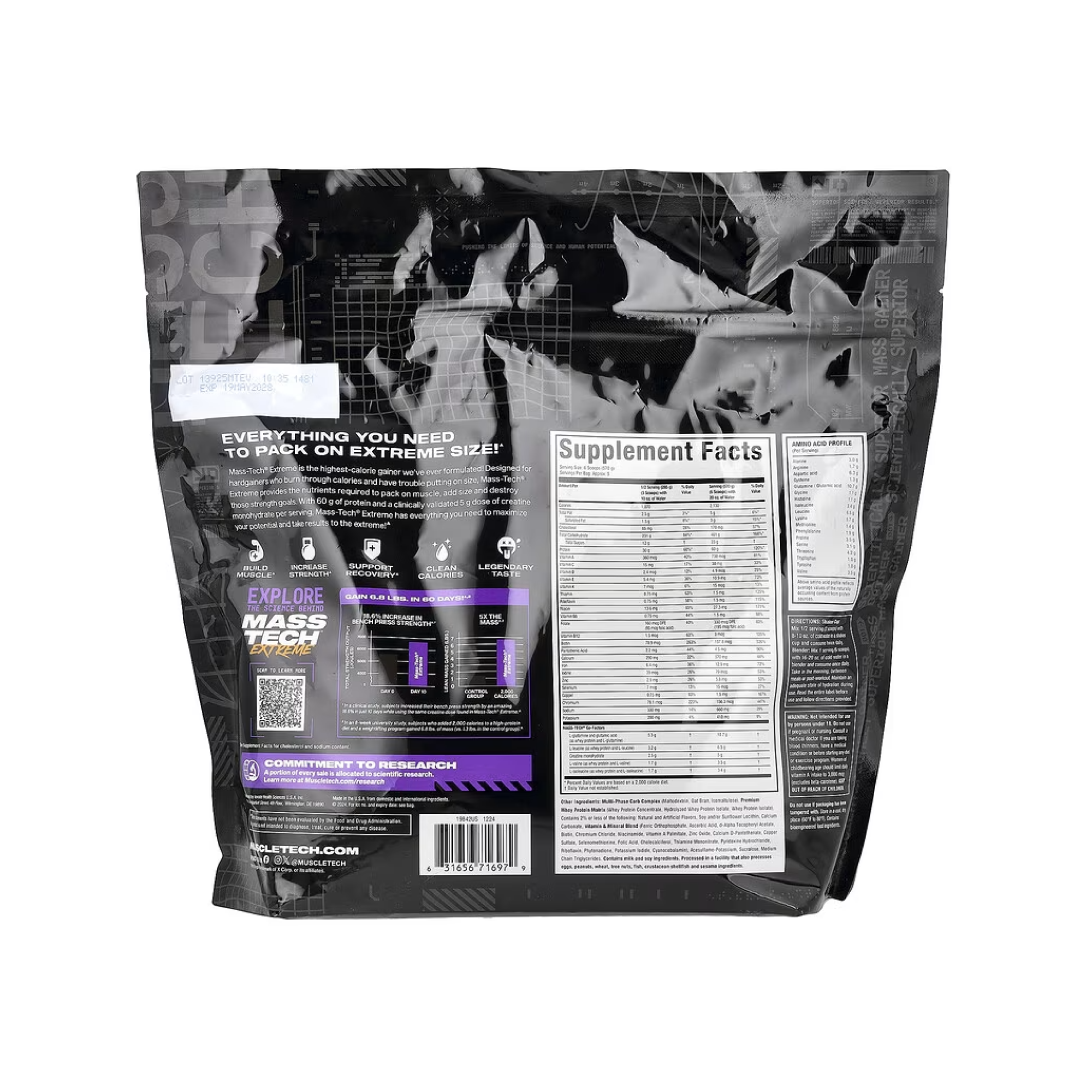 MuscleTech Mass-Tech Extreme 2000 Gainer 2.72 kg - Kilo Artırıcı