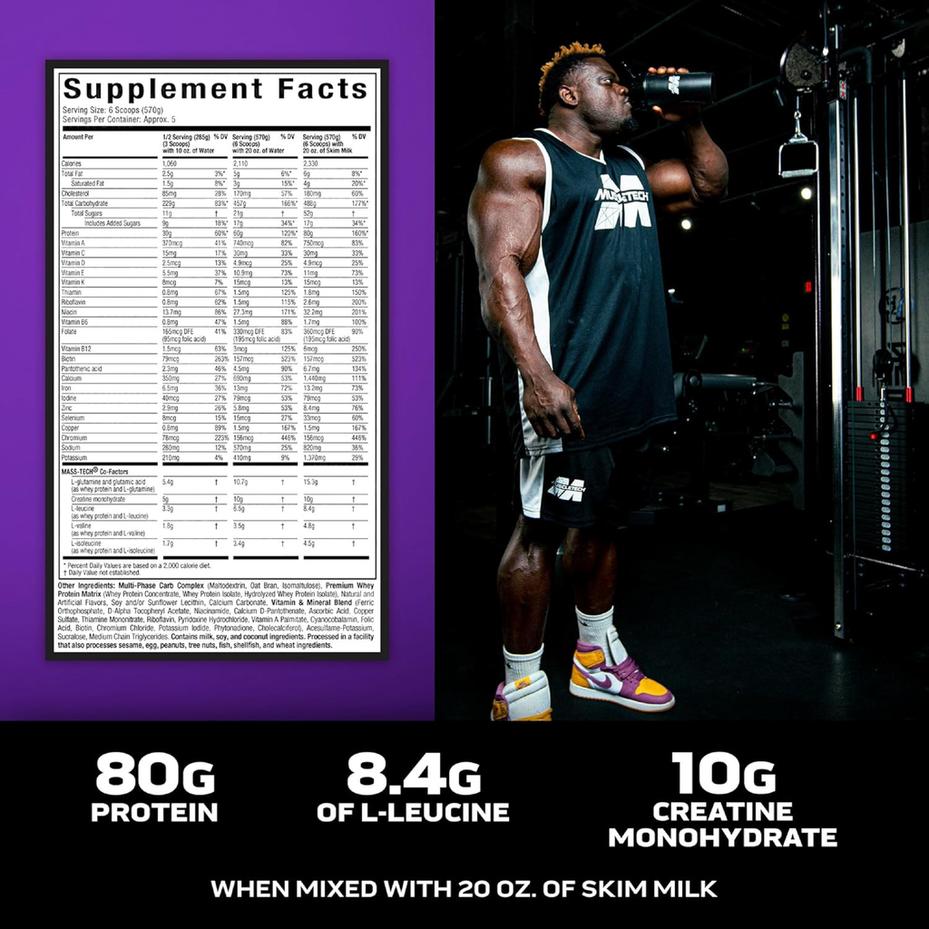 MuscleTech Mass-Tech Extreme 2000 Gainer 2.72 kg - Kilo Artırıcı