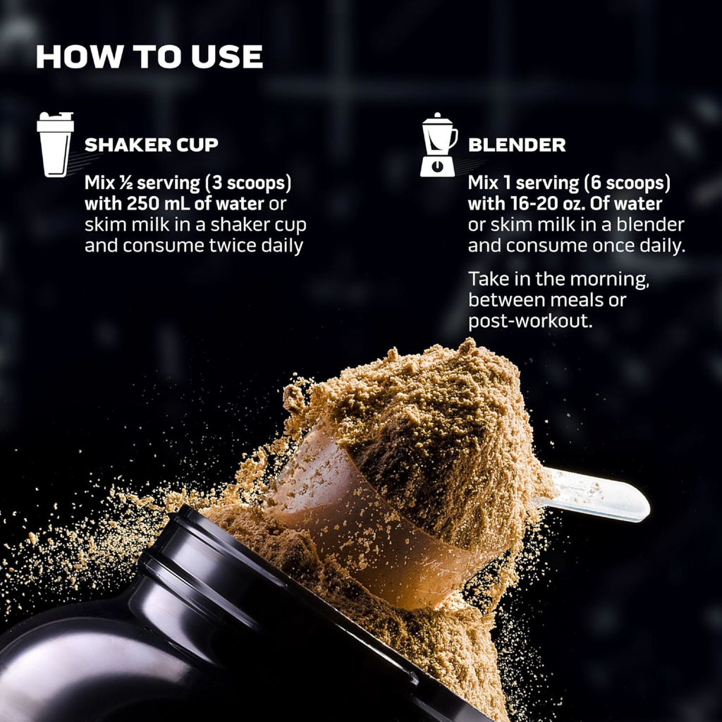 MuscleTech Mass Tech Extreme kullanım talimatları - Kas kütlesi artışı için karıştırma rehberi

