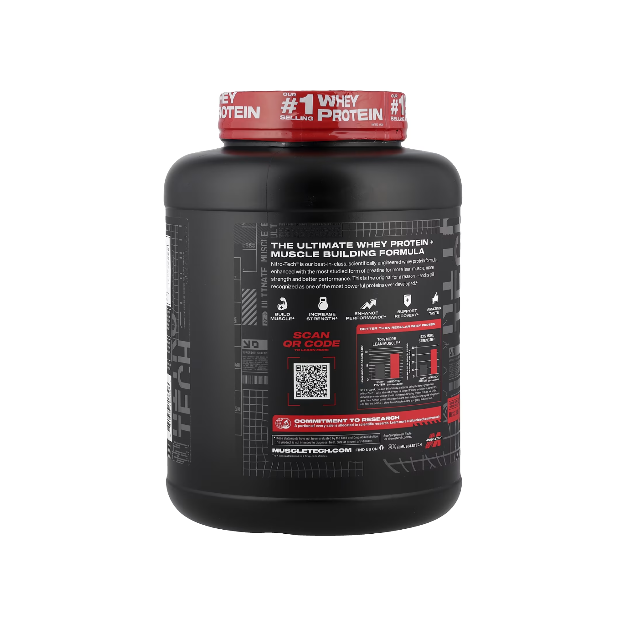 MuscleTech Nitro-Tech Whey Protein Tozu 30g Protein 3g Kreatin